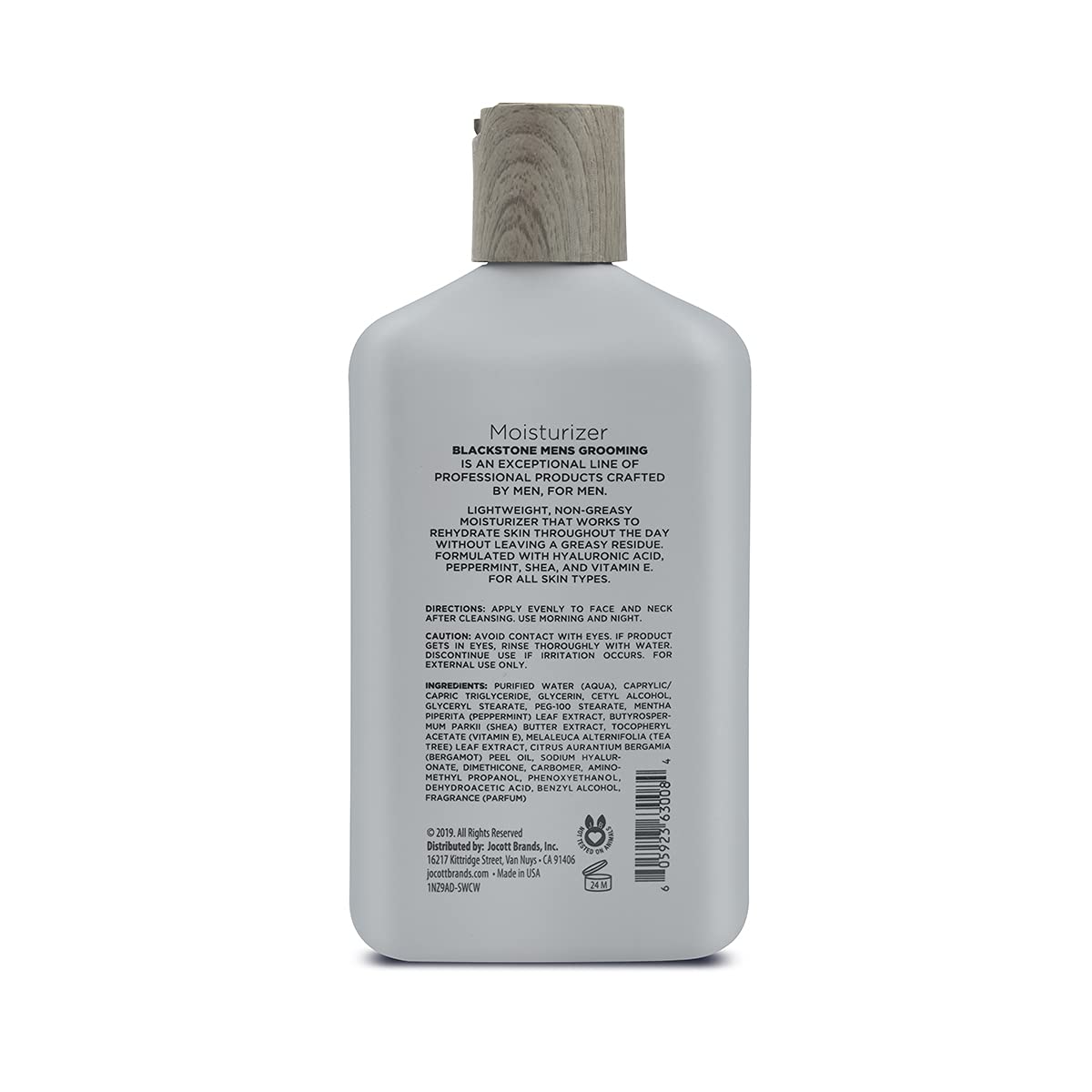 Blackstone Soin Visage Homme – sensation fraîche menthe après application quotidienne.