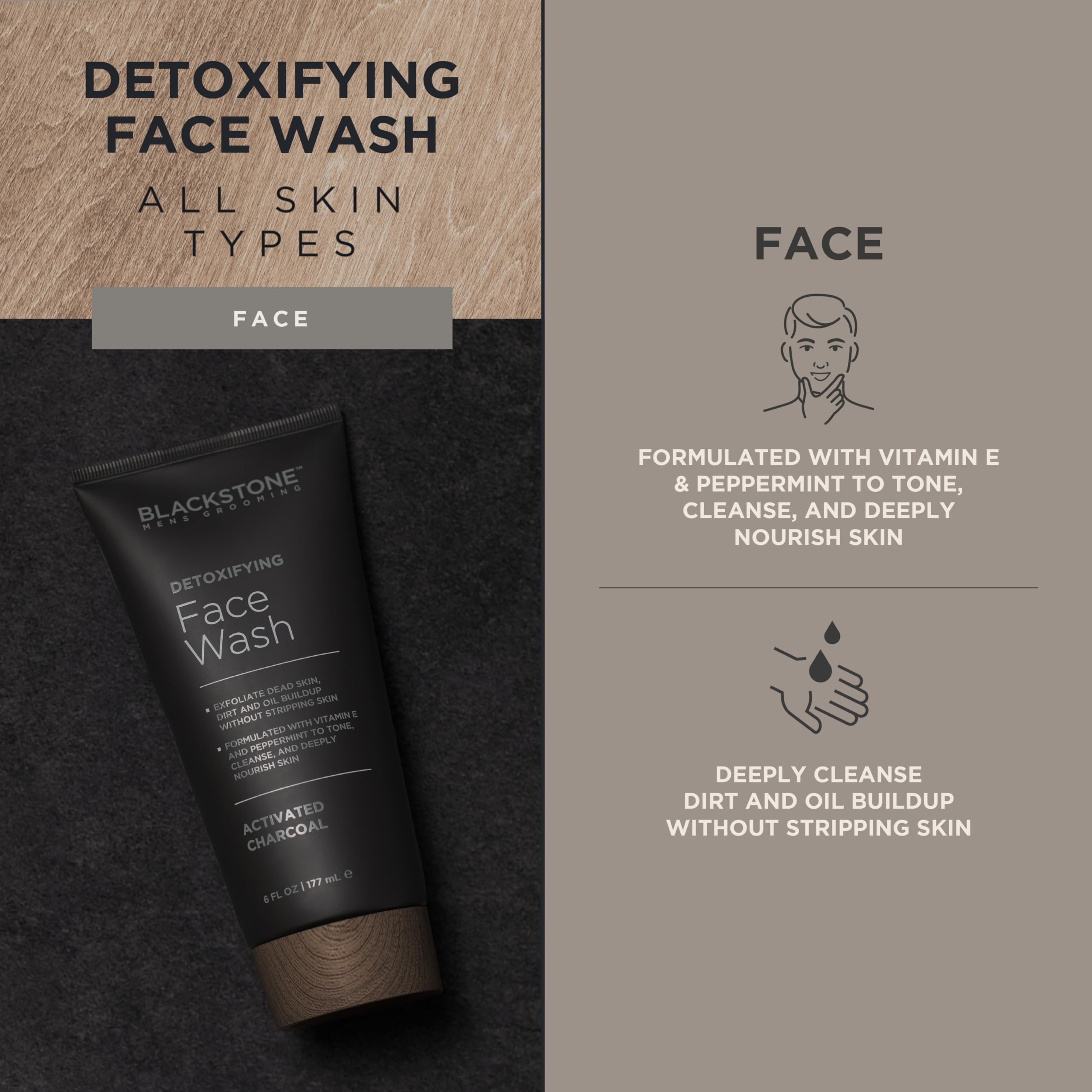 Blackstone Vitamine E et Menthe Poivrée, sensation rafraîchissante.