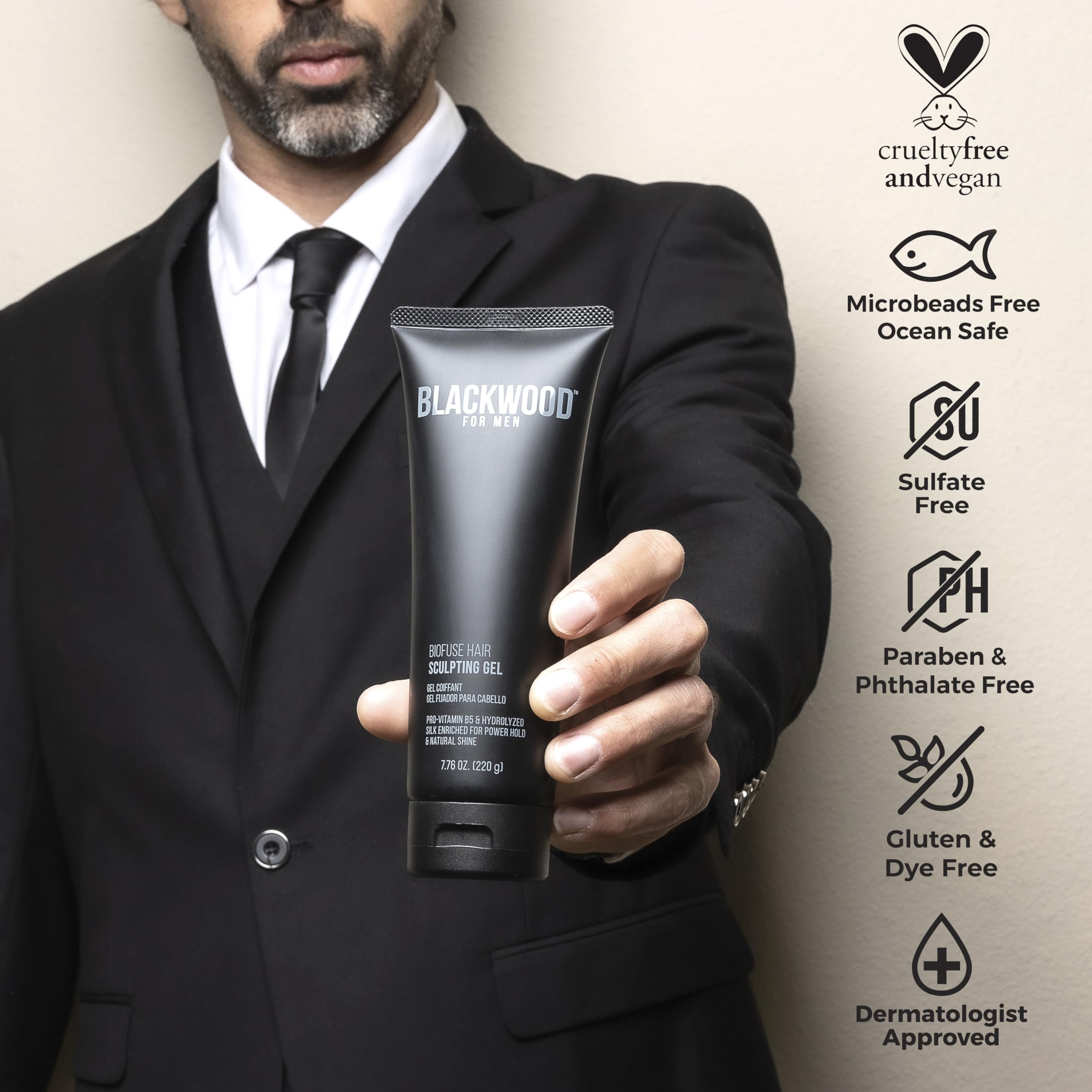 Application sur cheveux pour une mise en forme sans résidu visible.