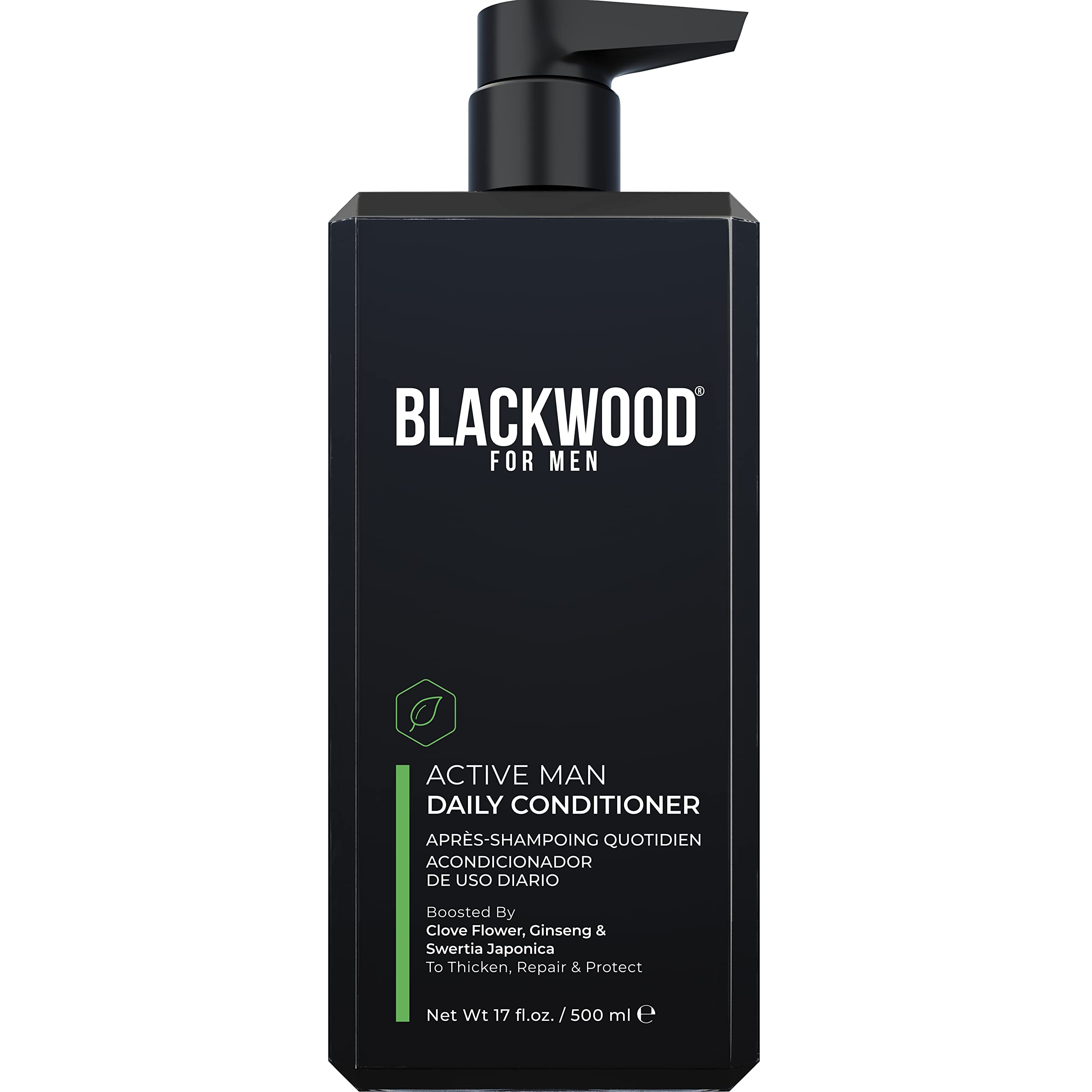 Blackwood For Men conditionneur bouteille : démêlage et fraîcheur quotidiens.