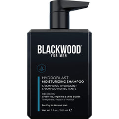 Blackwood For Men Hydroblast – bouteille pratique pour hydrater les cheveux bouclés et secs.