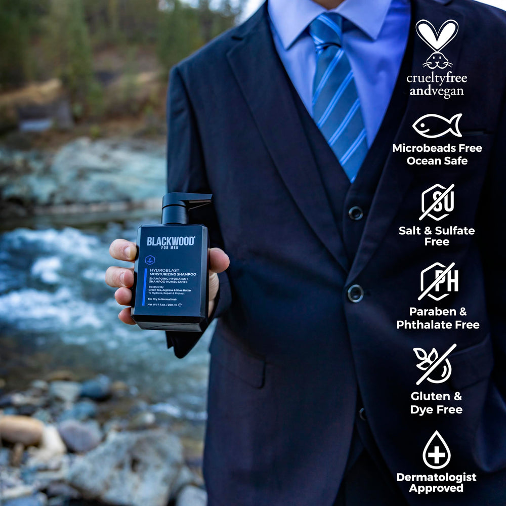 Blackwood For Men Hydroblast – texture onctueuse glissant sur les longueurs, douceur assurée.