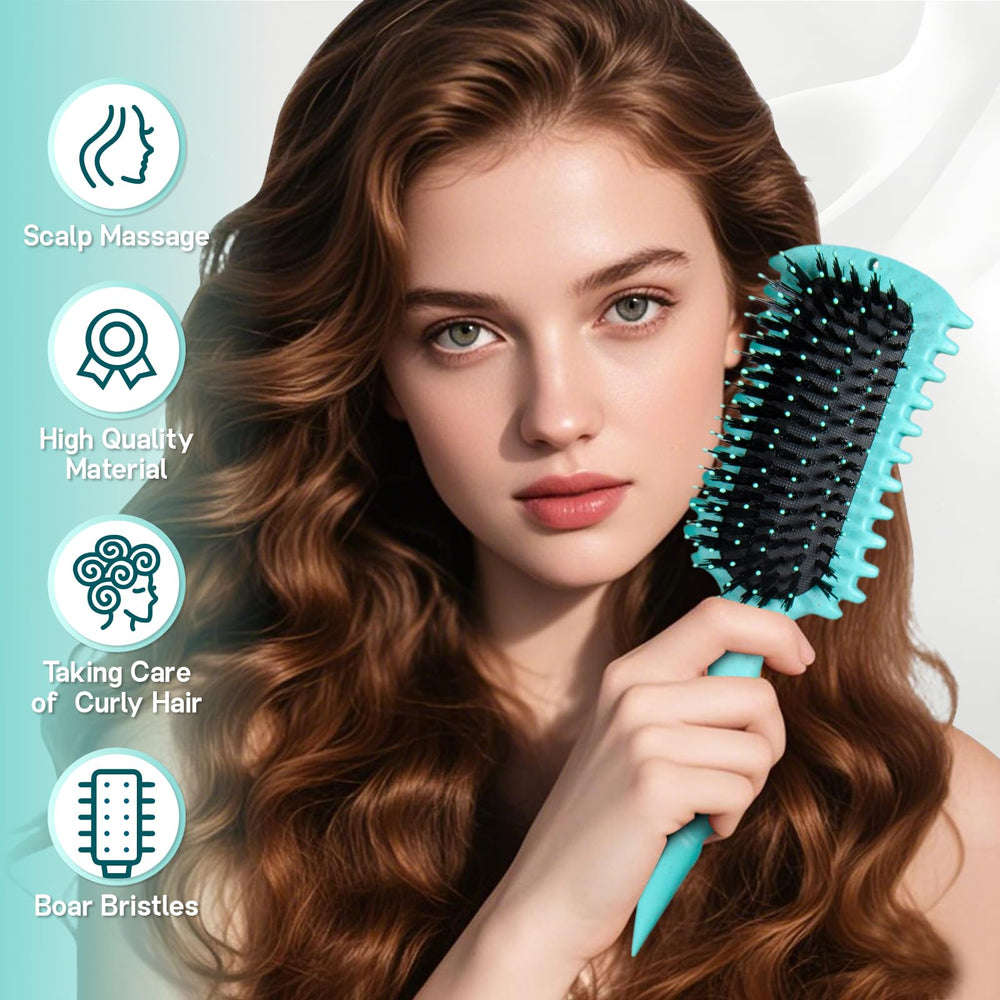Brosse BLACKYEW definissant les boucles et démêlant sans effort.