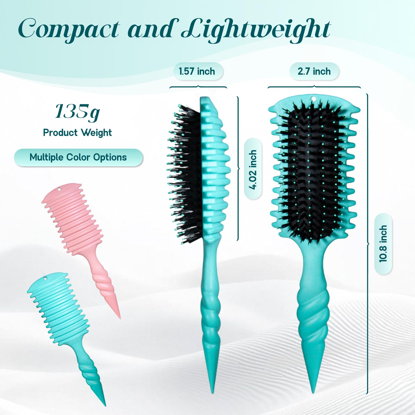 Brosse BLACKYEW idéale pour cheveux mouillés ou secs, performance équilibrée.