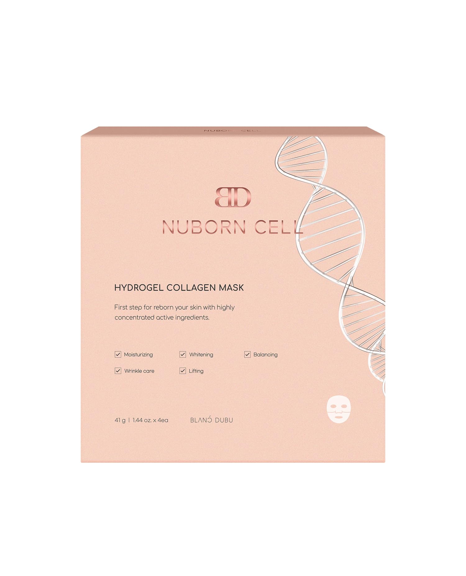 BLANC DUBU Nuborn Cell Hydrogel Masque soin hydratant quotidien