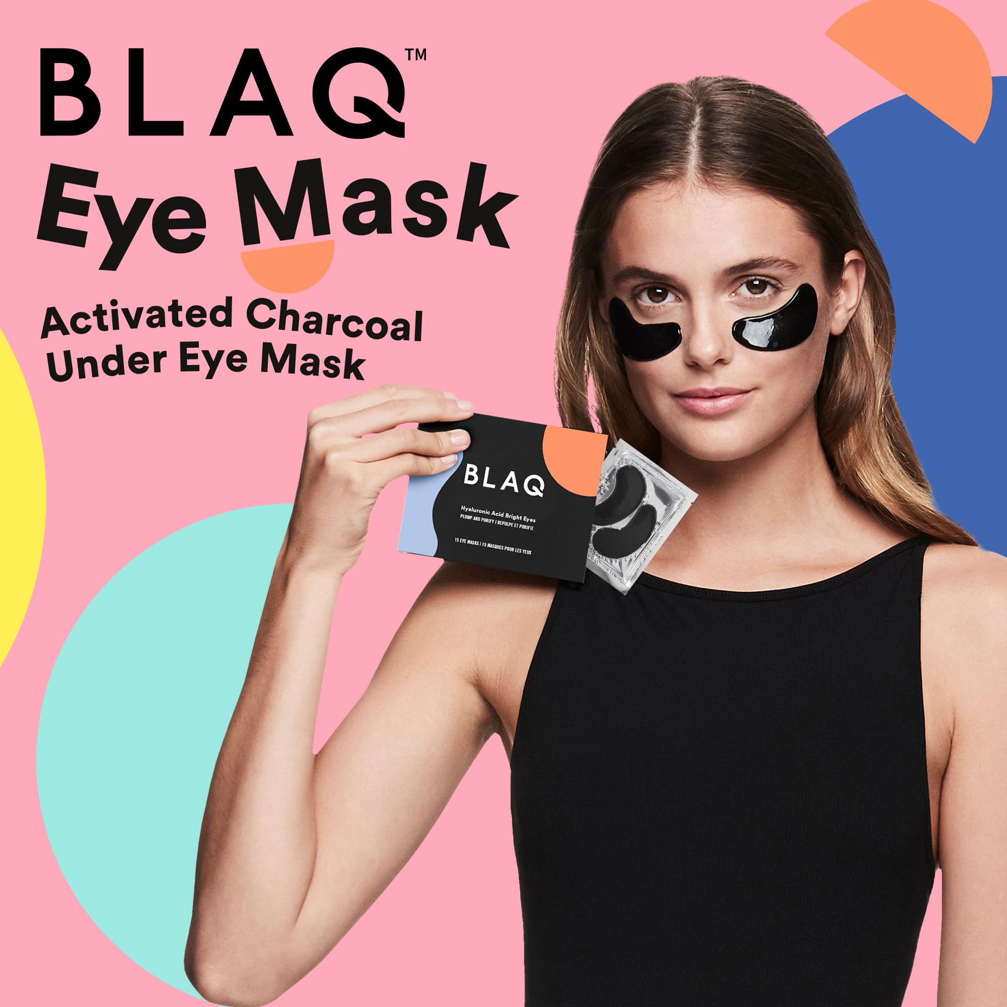 Patchs yeux BLAQ en action, application sur le contour délicat