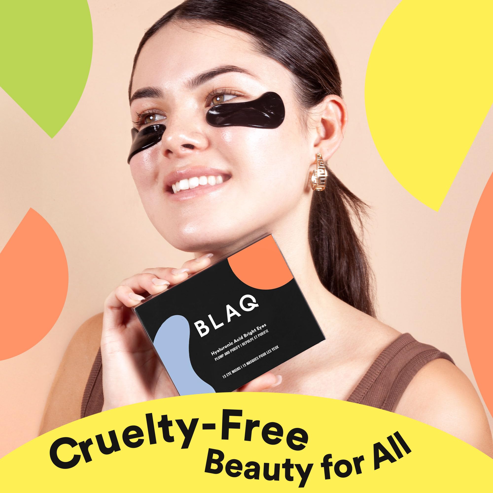 Texture gel légère des patchs yeux BLAQ pour un confort optimal