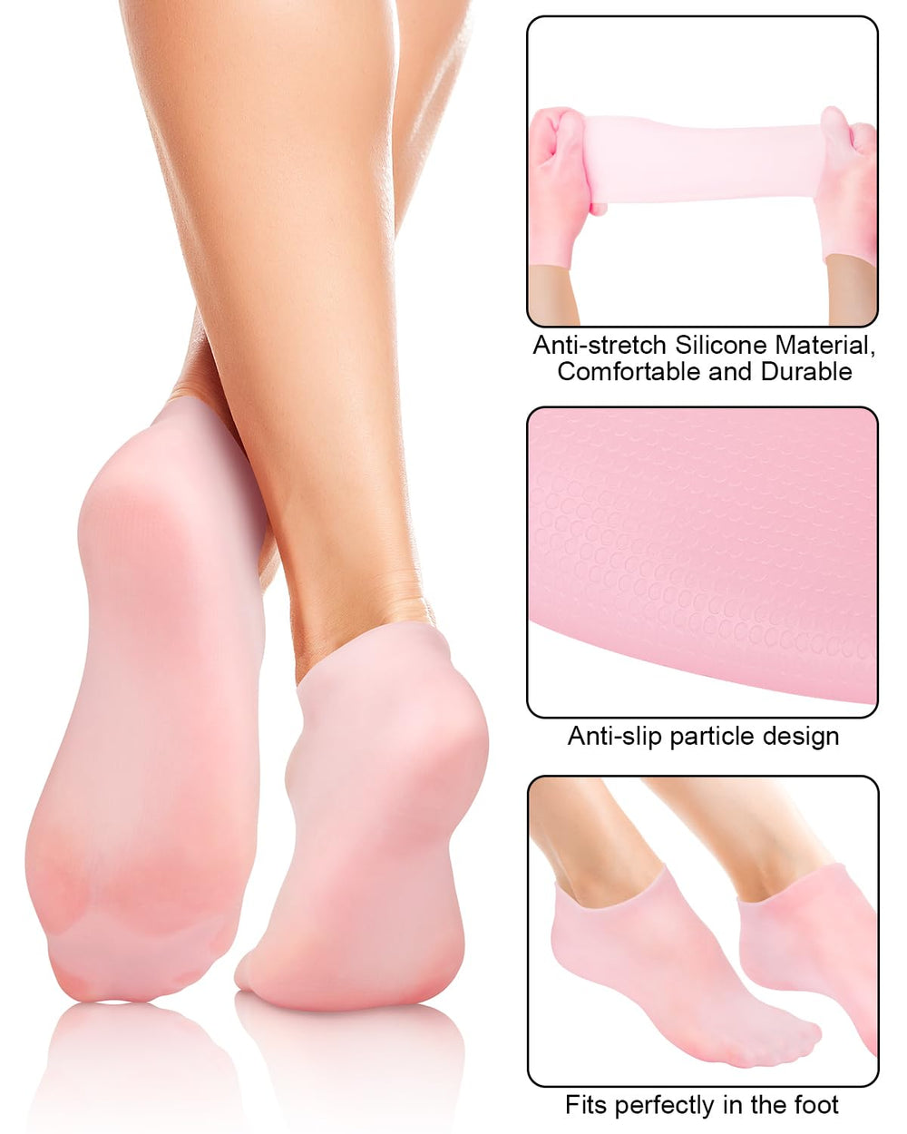 BLATOWN chaussettes silicone apres-pedicure, soin accessible a domicile