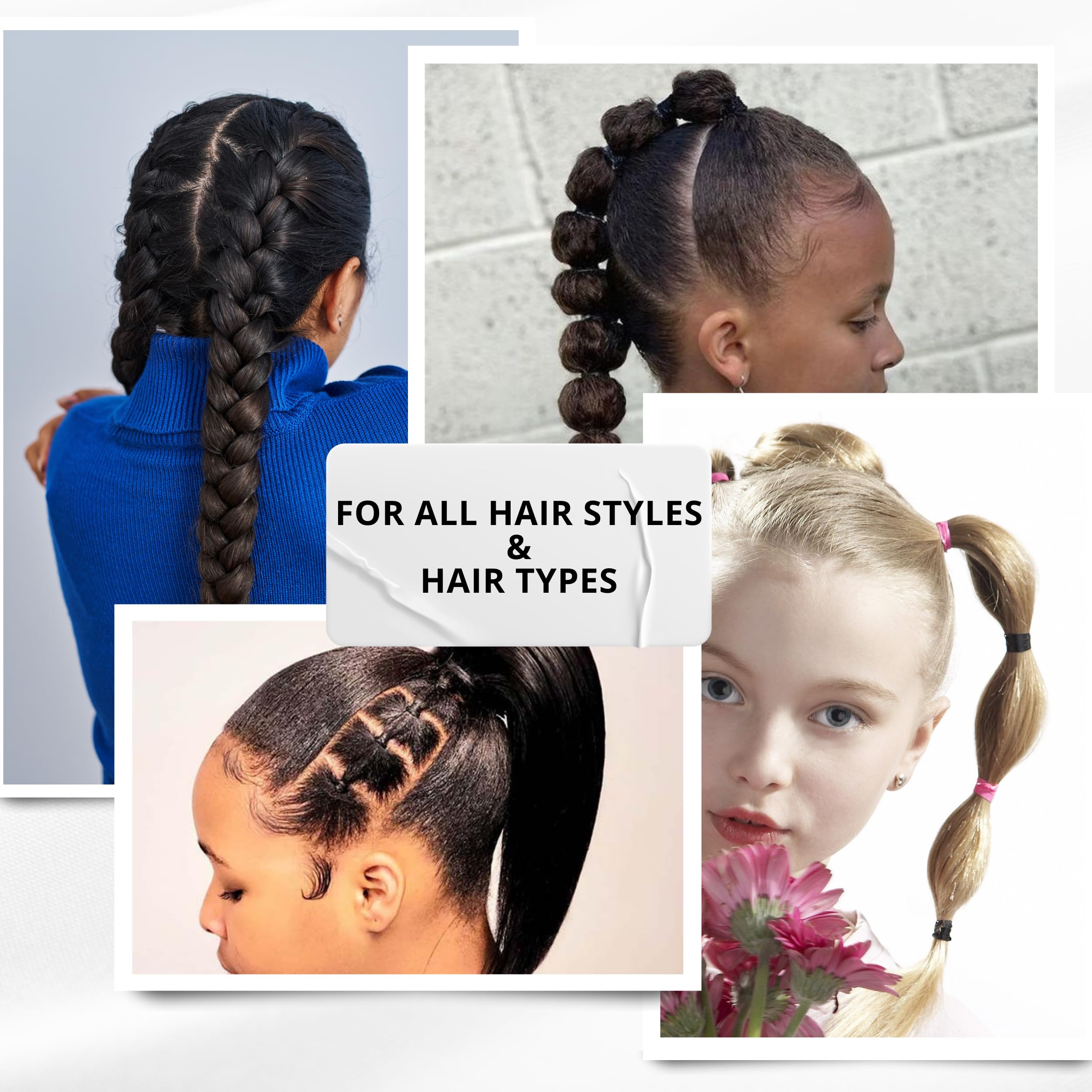 Blax 4 mm, maintien fiable pour chignons et tresses.