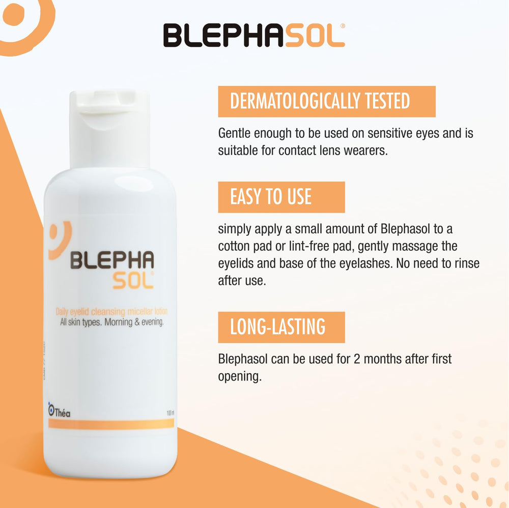 Blephasol Lotion pour porteurs de lentilles, confort quotidien.