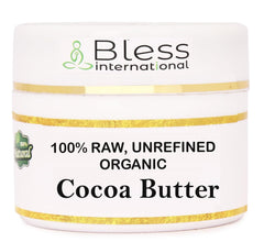 Bless International beurre cacao cru – emballage pratique pour créations maison.