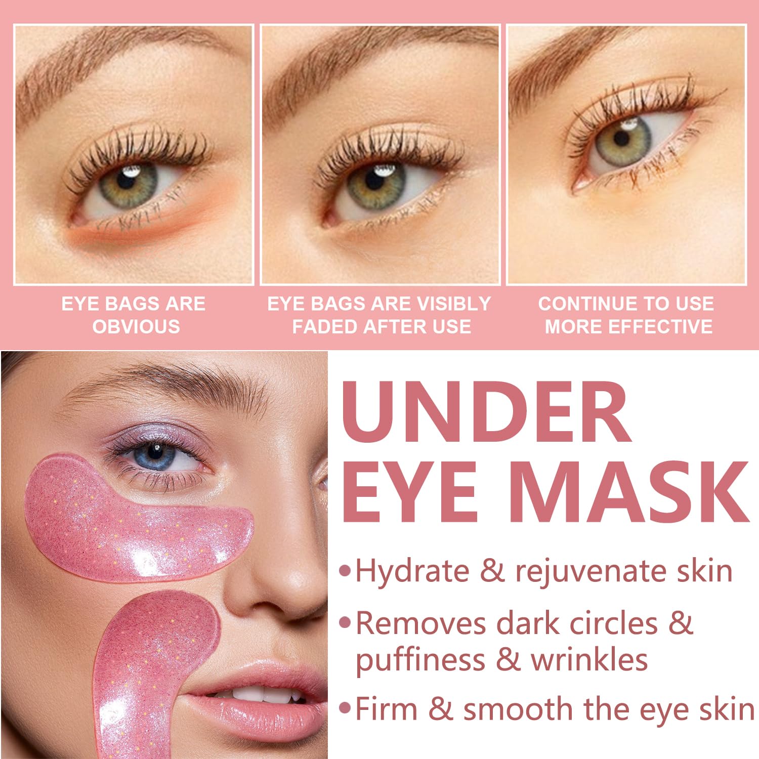 Masque yeux BliBling hydrogel, soulage les cernes et les poches.