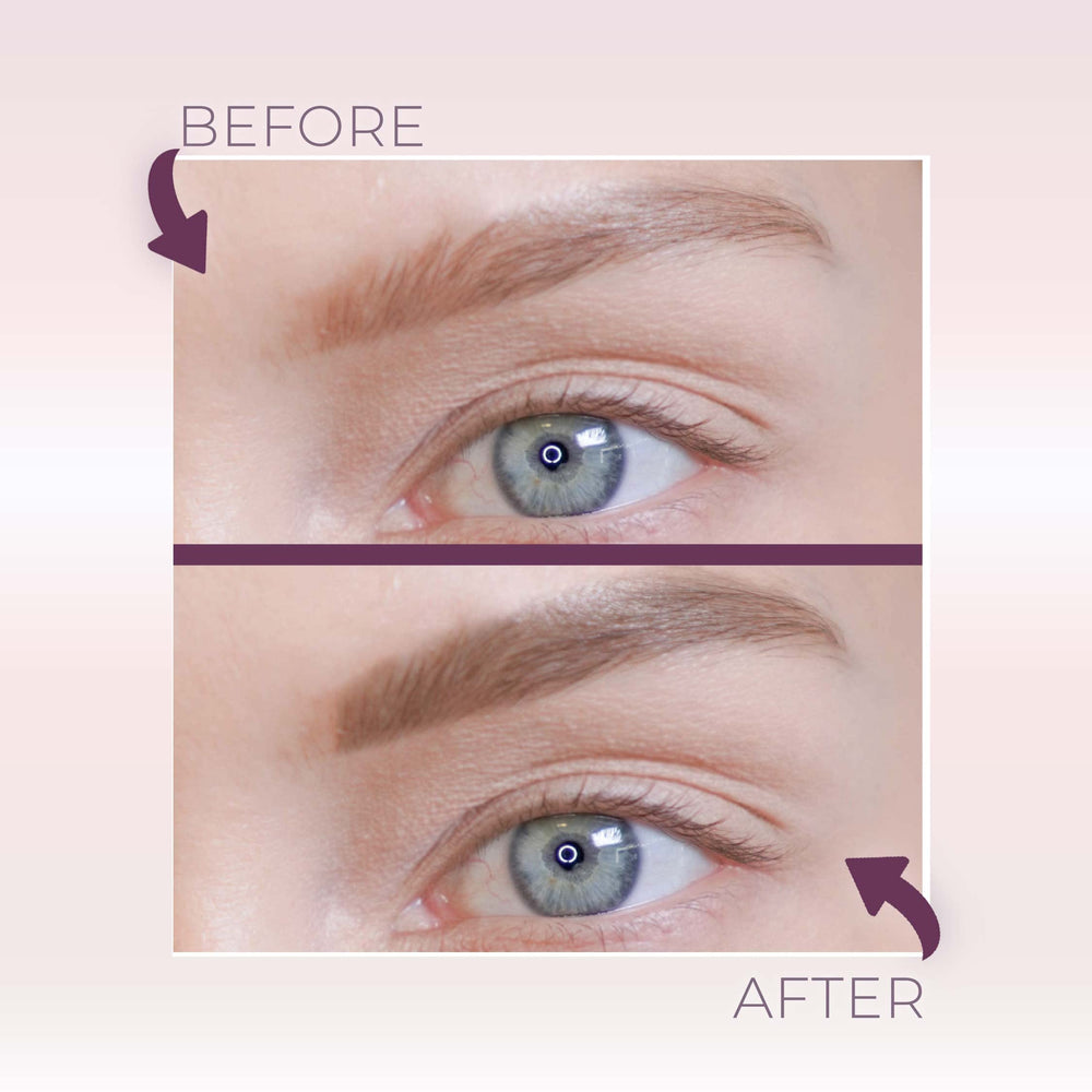 Blinc Mousse Sourcils remplissage ciblé des zones clairsemées.