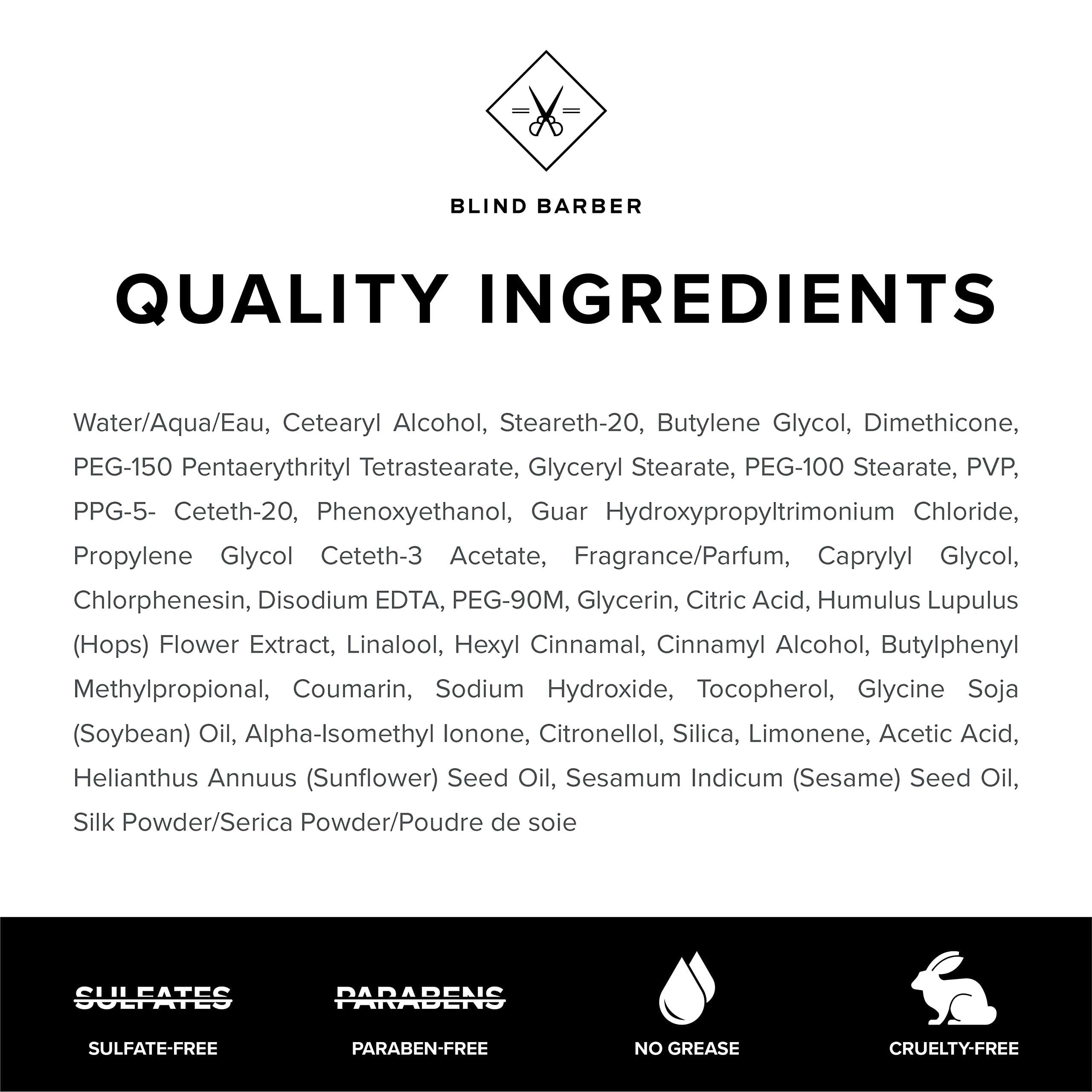 Infusion d’houblon dans Blind Barber pour volume et régulation des frisottis