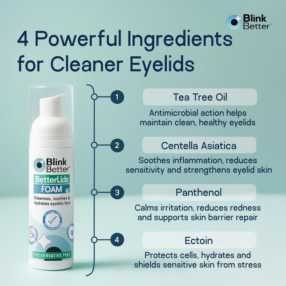 BlinkBetter mousse apaisante paupières et yeux sensibles.