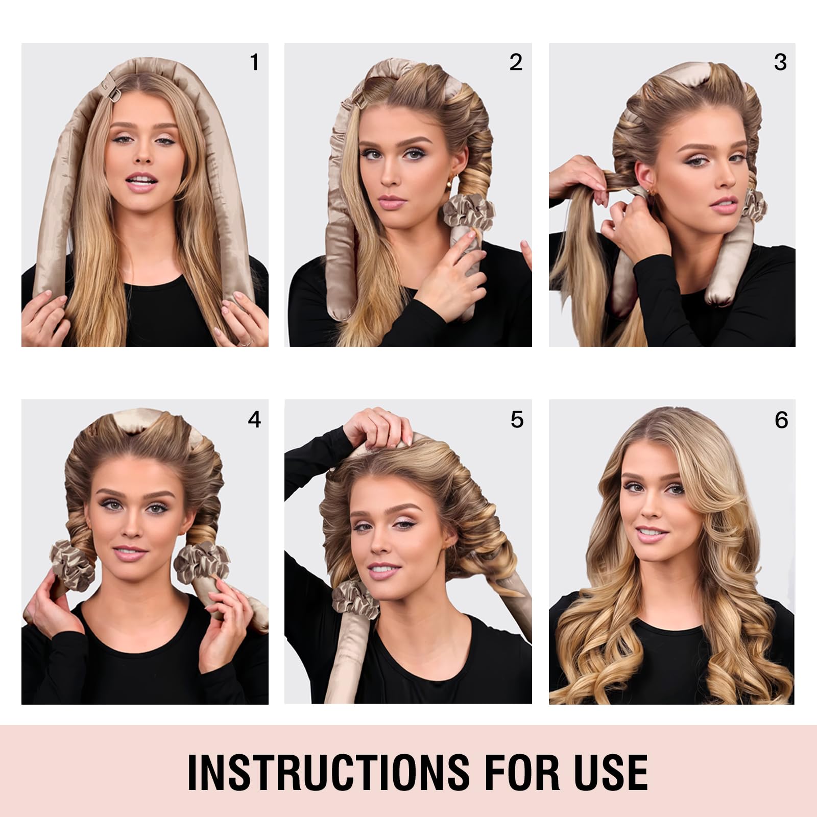 BLINKEEN utilisation nocturne pour boucles sans chaleur et volume naturels.