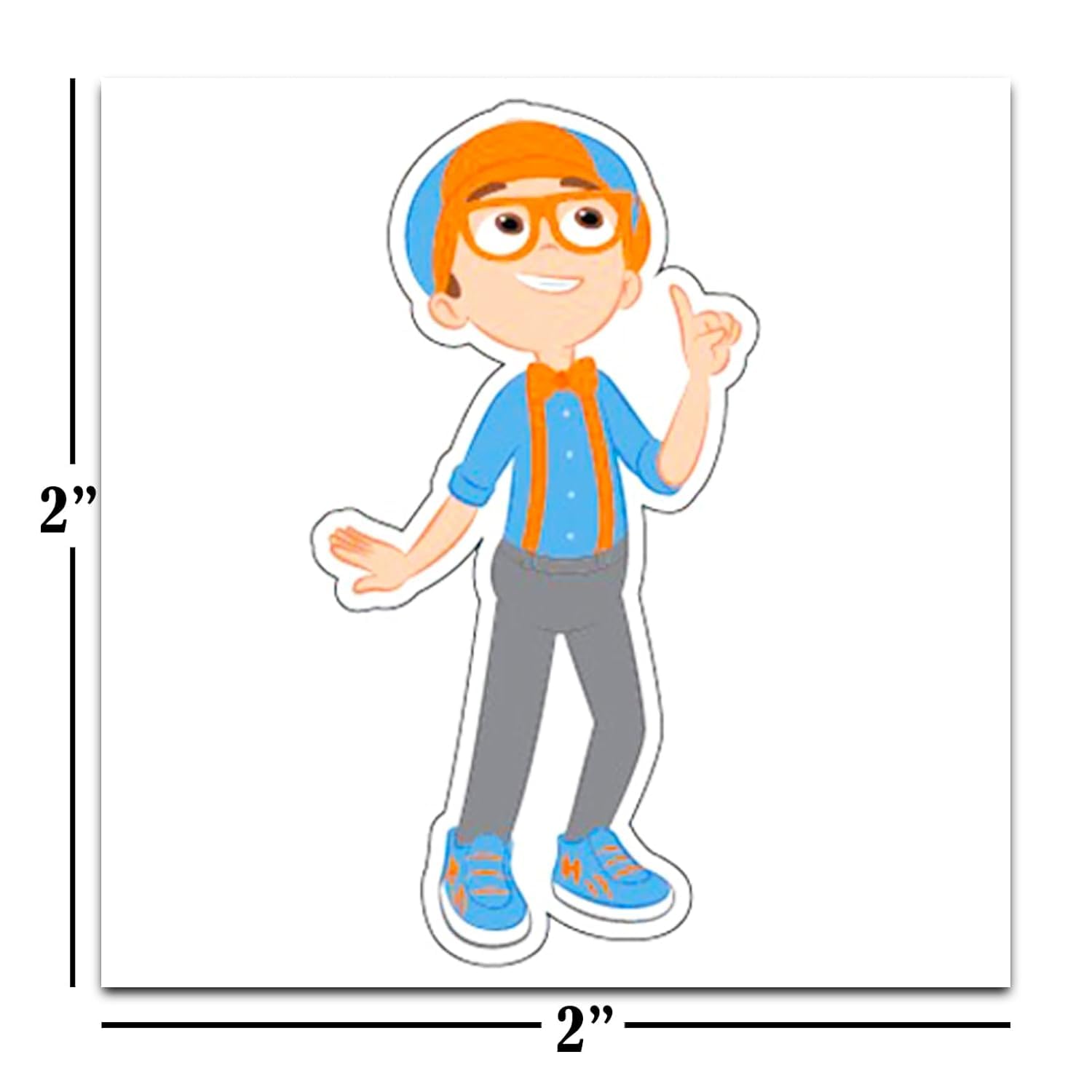Blippi tatouages pour fête, lot perforé 72 pièces, parfait comme cadeaux.