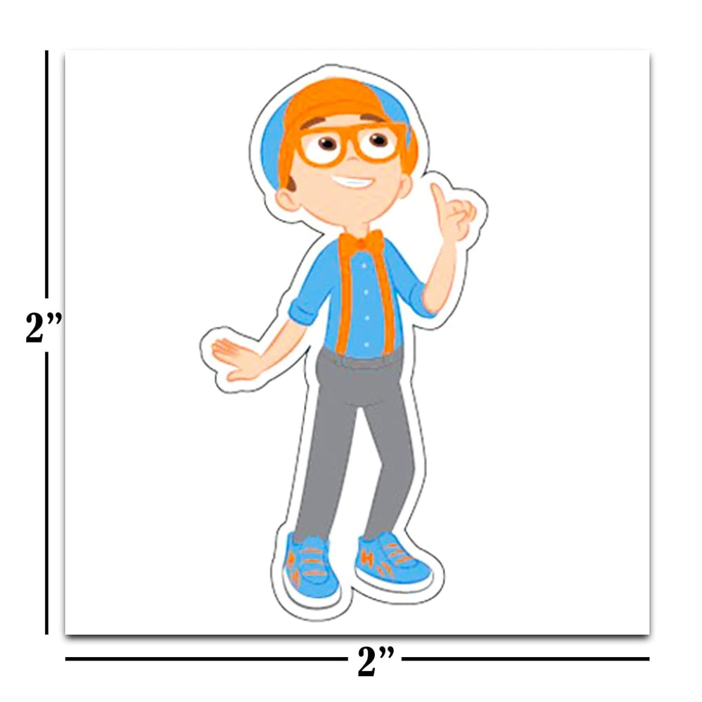 Blippi tatouages pour fête, lot perforé 72 pièces, parfait comme cadeaux.