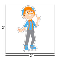 Blippi tatouages pour fête, lot perforé 72 pièces, parfait comme cadeaux.