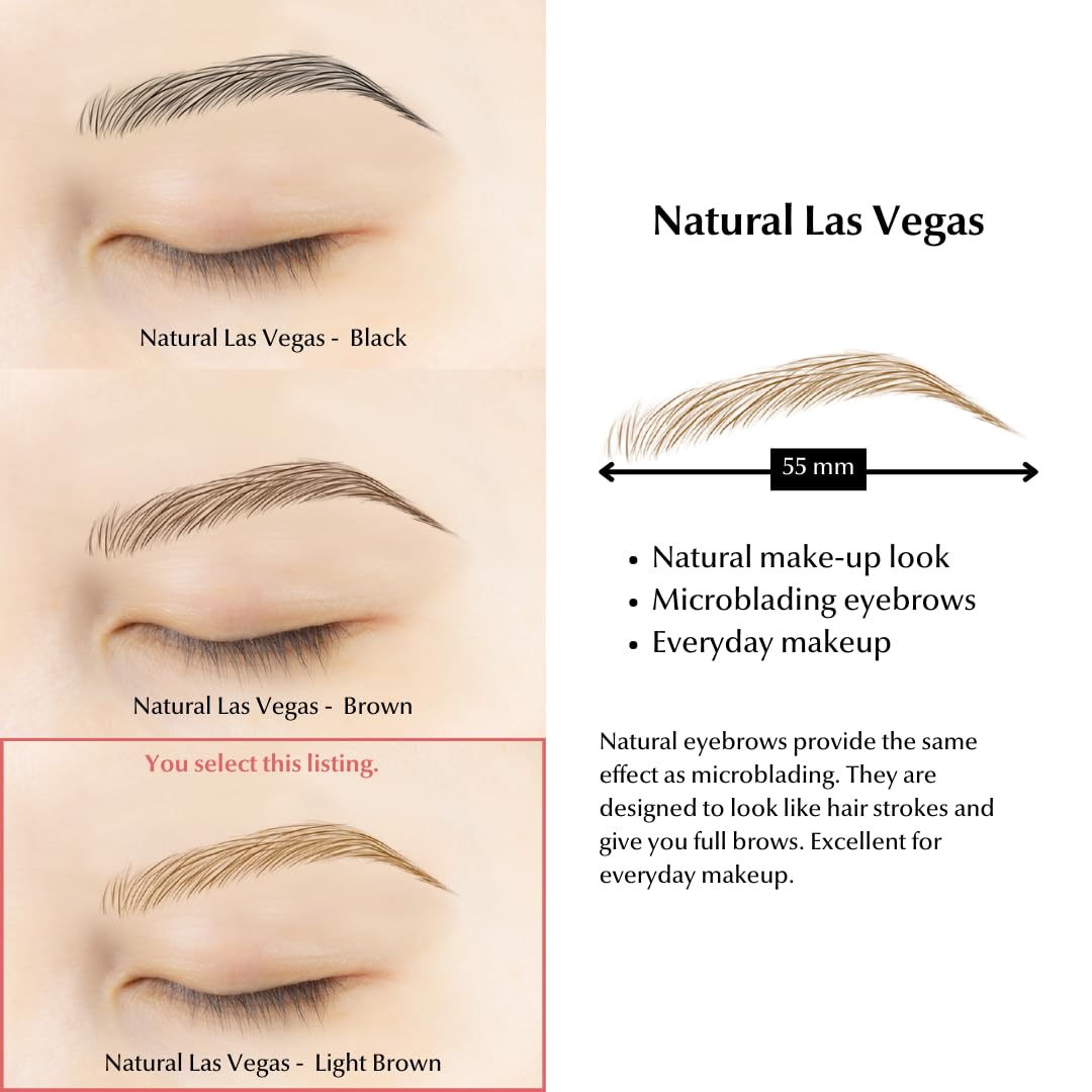 Bliss and Beyond USA application demonstration shows peel-and-place eyebrow stickers