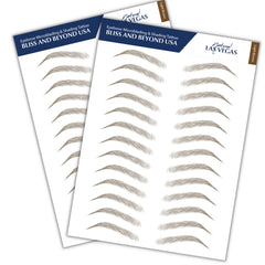 Bliss and Beyond USA ensemble 2 feuilles sourcils étanches pour une tenue durable