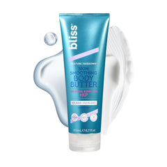Bliss beurre corporel lissant apporte douceur et texture lisse à la peau rugueuse.