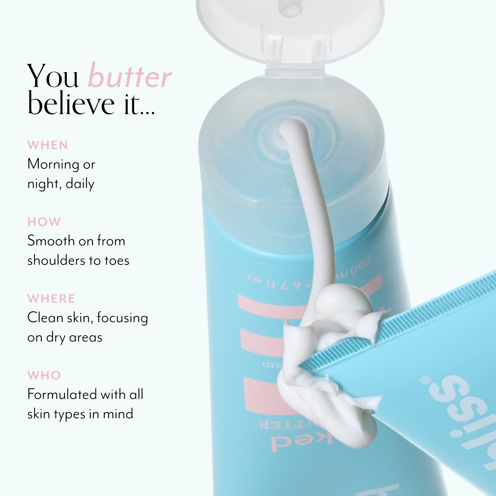Soin spa à domicile Bliss Naked après la douche pour peau satinée.