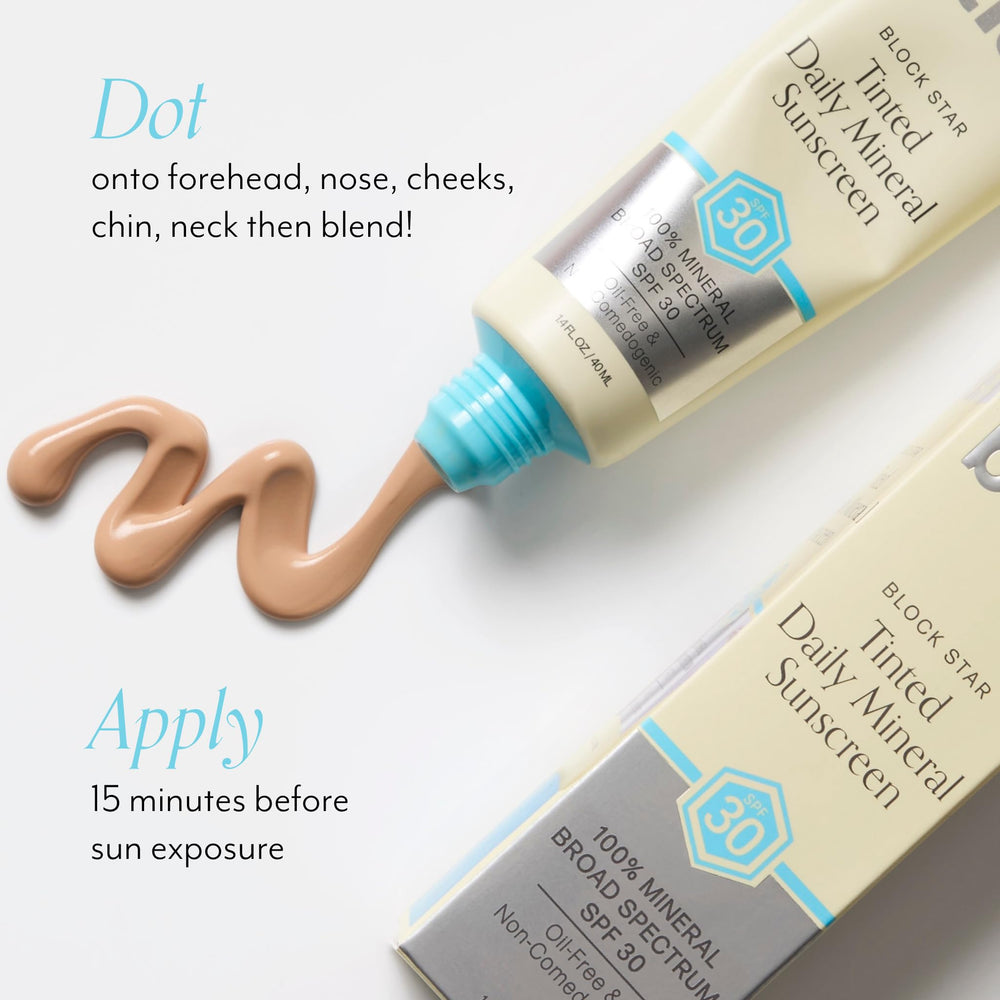 Bliss Block Star SPF30: oxyde de zinc et dioxyde de titane pour une protection minérale