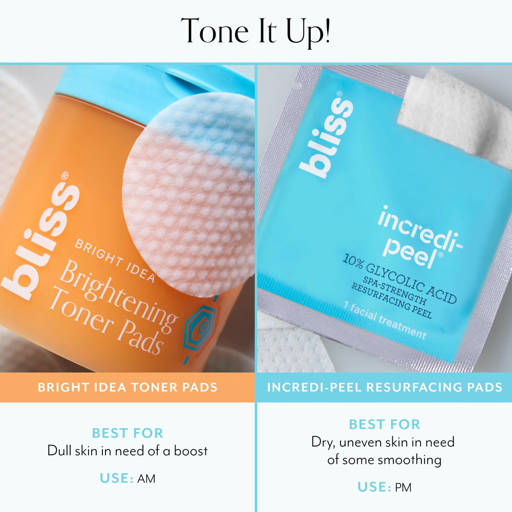 Bliss Bright Idea: coton ciblant les taches pour un teint clair.