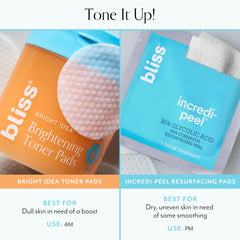 Bliss Bright Idea: coton ciblant les taches pour un teint clair.