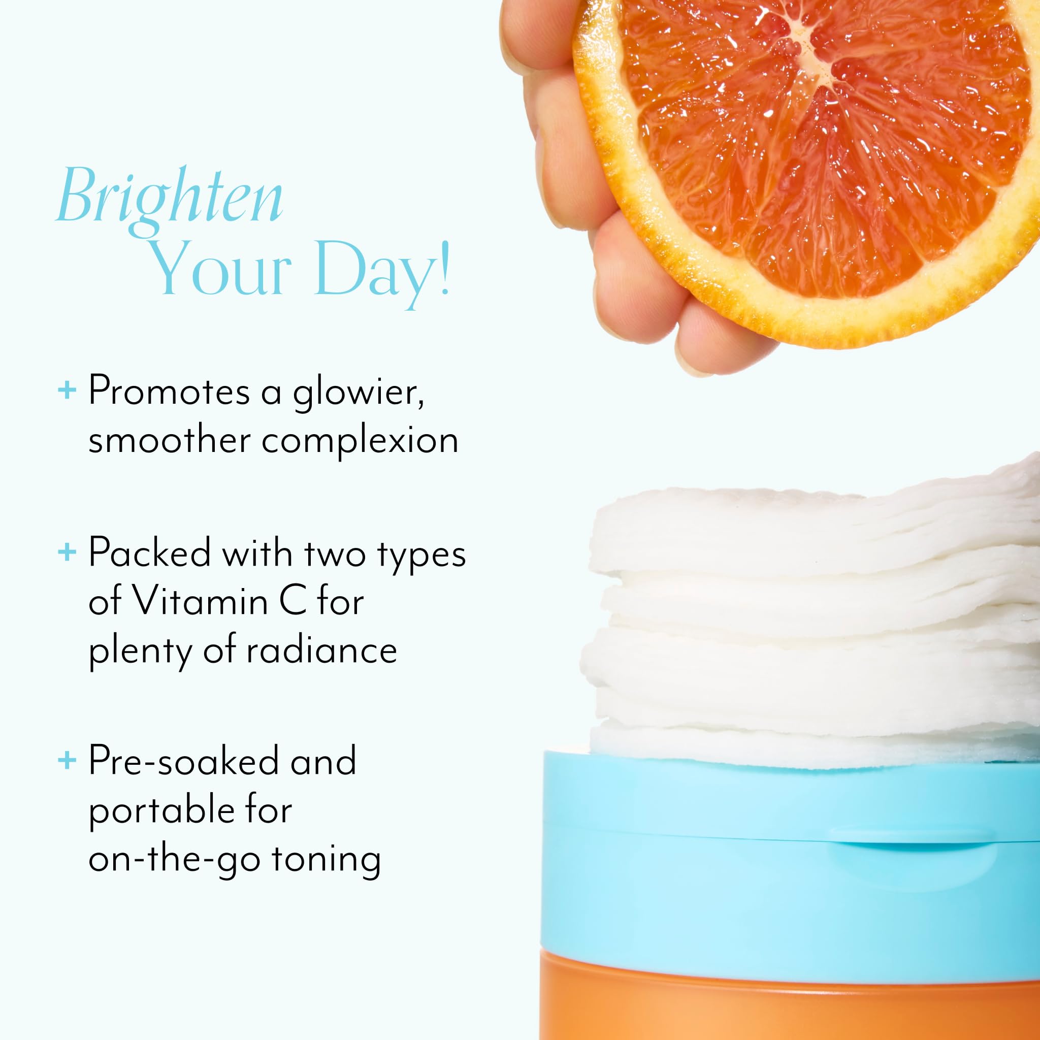 Bliss Bright Idea: coton tonifiant pour préparer la peau et favoriser l'éclat.