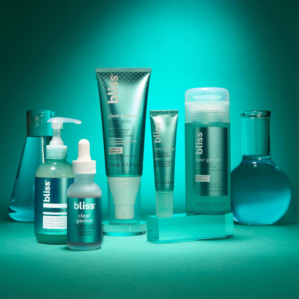 Bliss Clear Genius recommandé avec coton réutilisable.