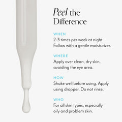 Bliss Clear Genius Peel : application nocturne sans rinçage.