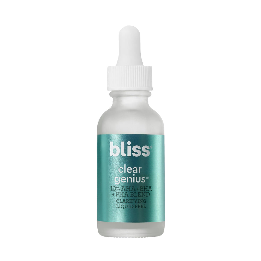 Bliss Clear Genius Peel : routine nocturne transforme le réveil de la peau.