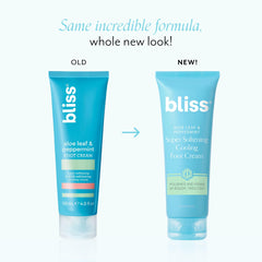 Bliss crème pieds exfoliante AHA et acide salicylique peau plus lisse.