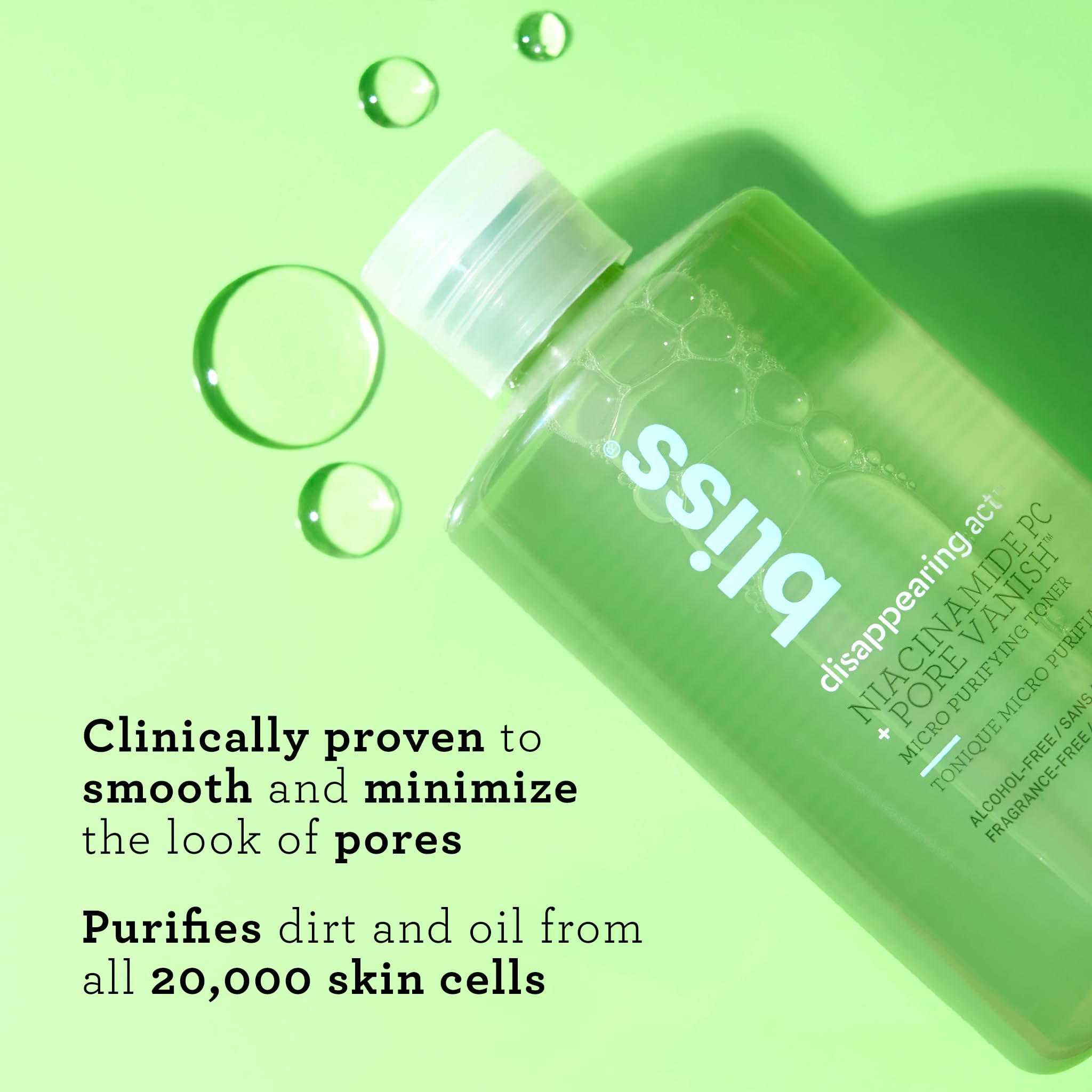 Niacinamide et PORE-VANISH influençant les pores