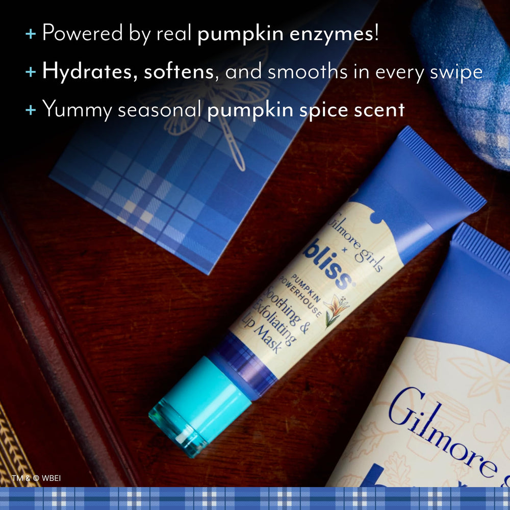 Enzymes-de-citrouille Bliss, exfoliation légère pour lèvres