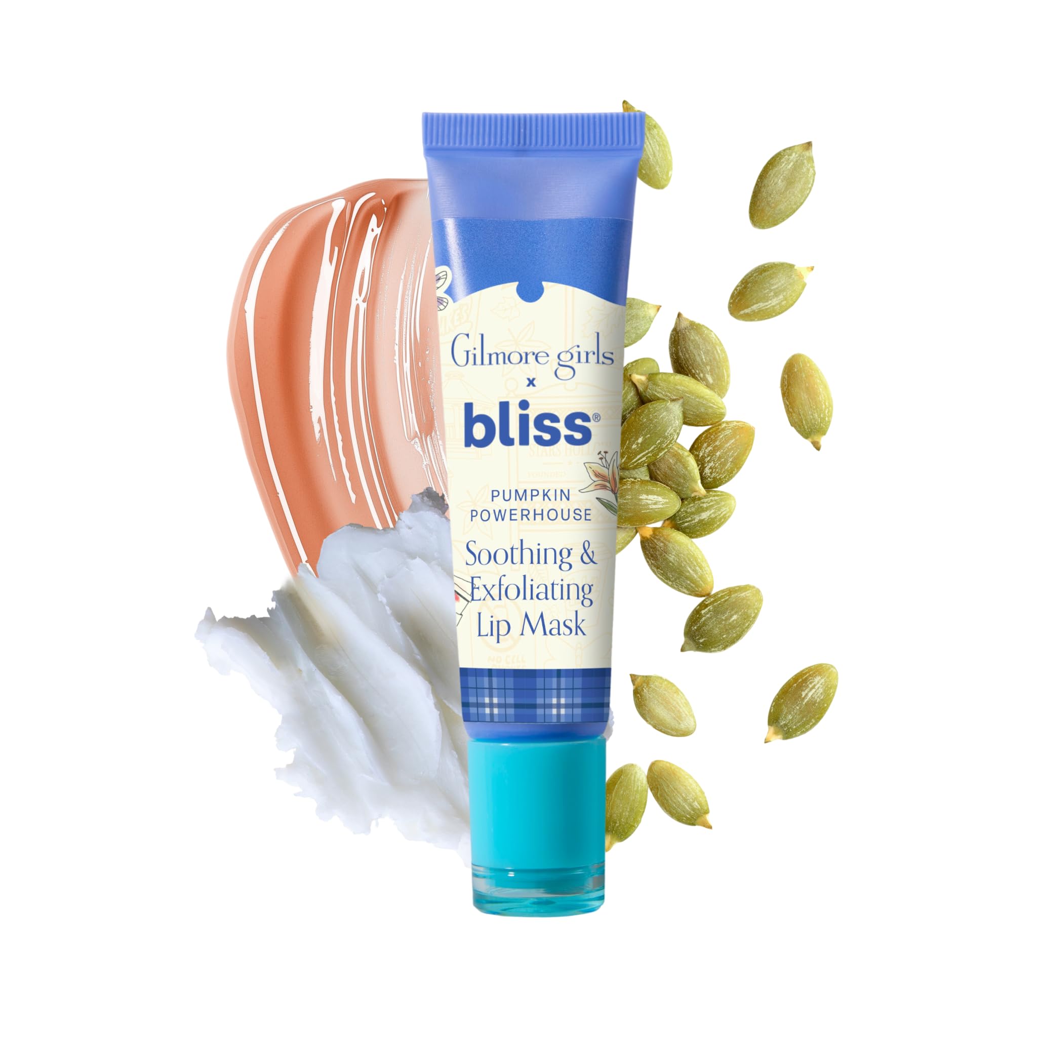 Bliss Gilmore Girls Pumpkin Powerhouse, exfoliant lèvres, texture douce qui prépare l'hydratation