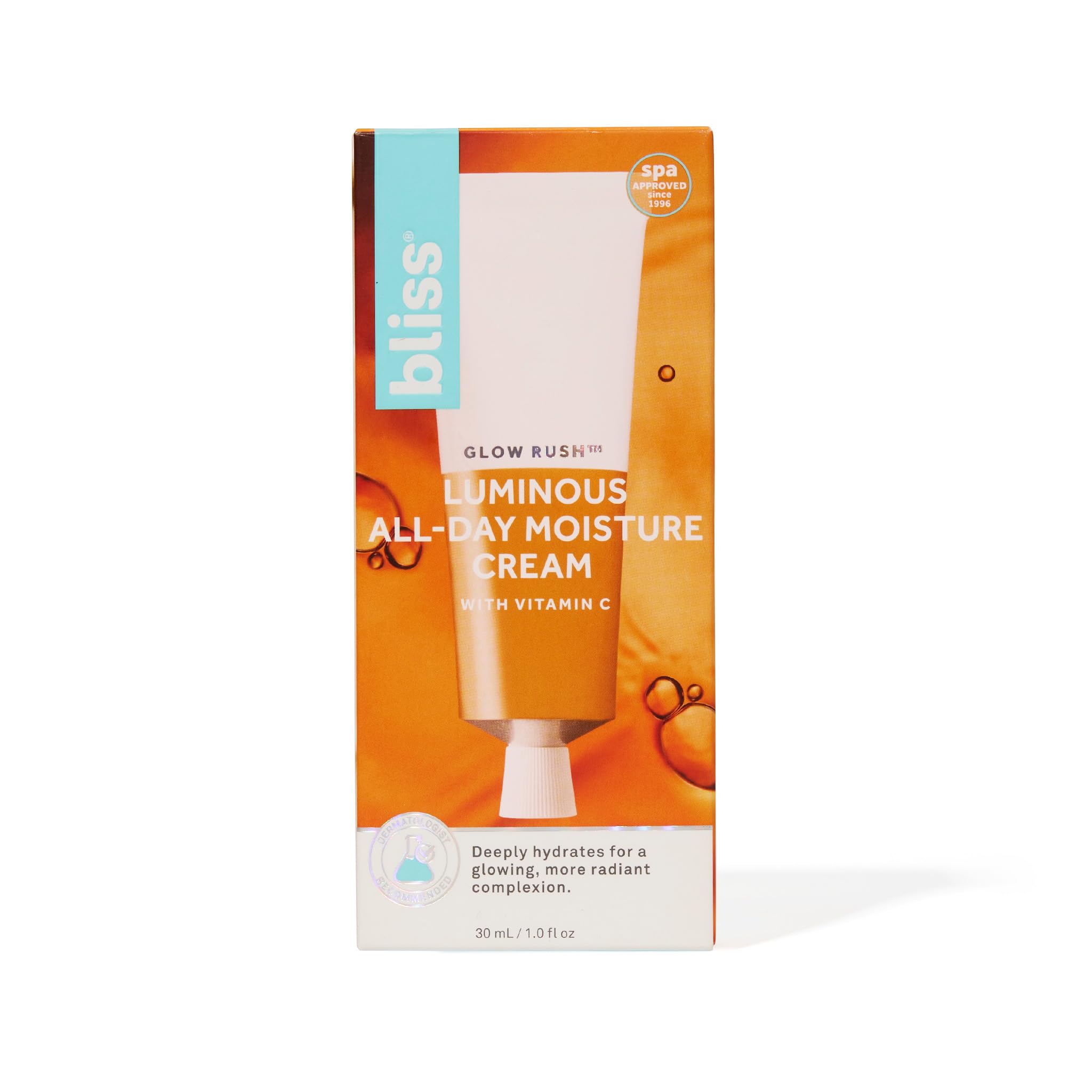 Bliss Glow Rush: hydratation durable pour une peau souple tout au long de la journée.