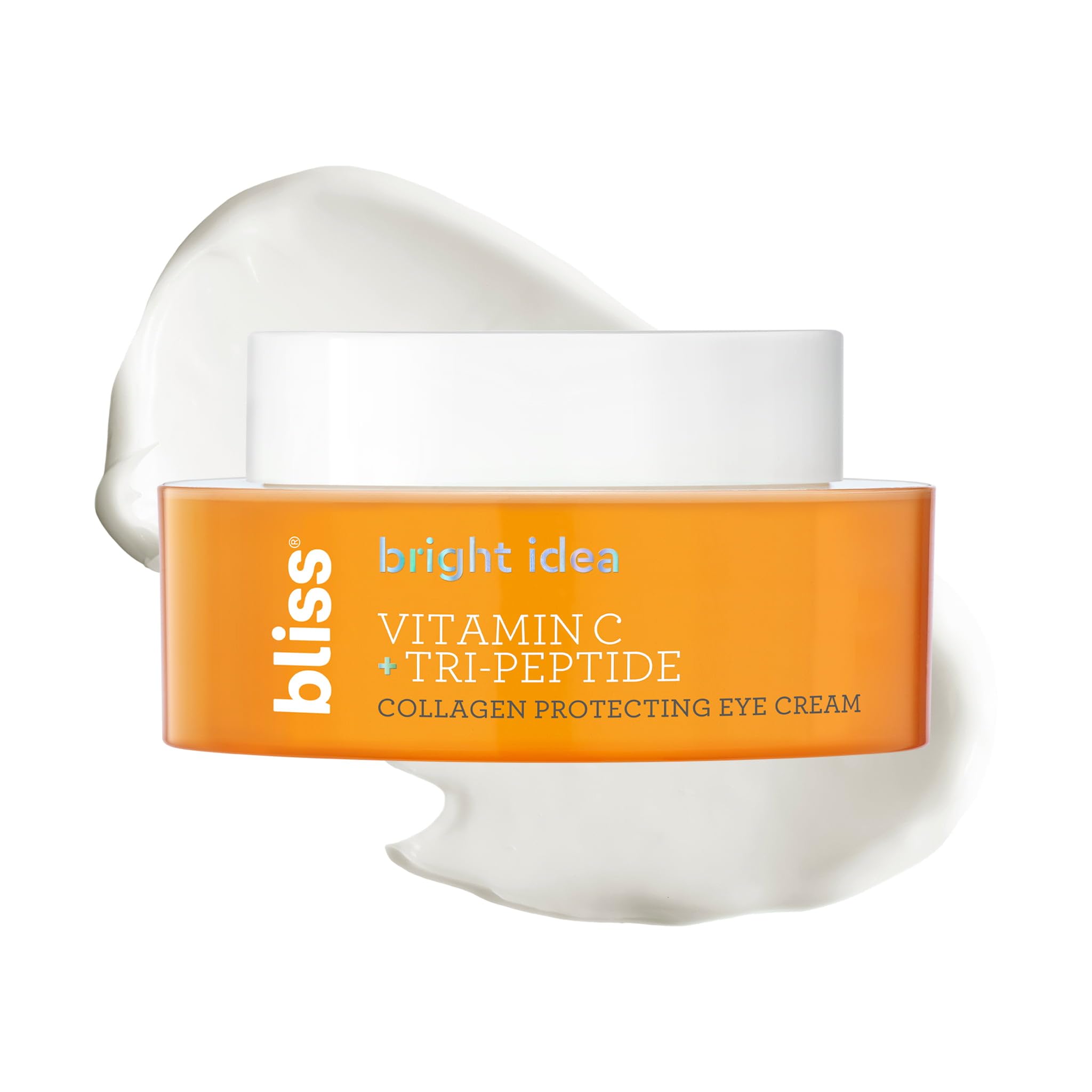 Bliss Idée lumineuse Crème Yeux : bouteille montrant le soin hydratant pour le contour des yeux.