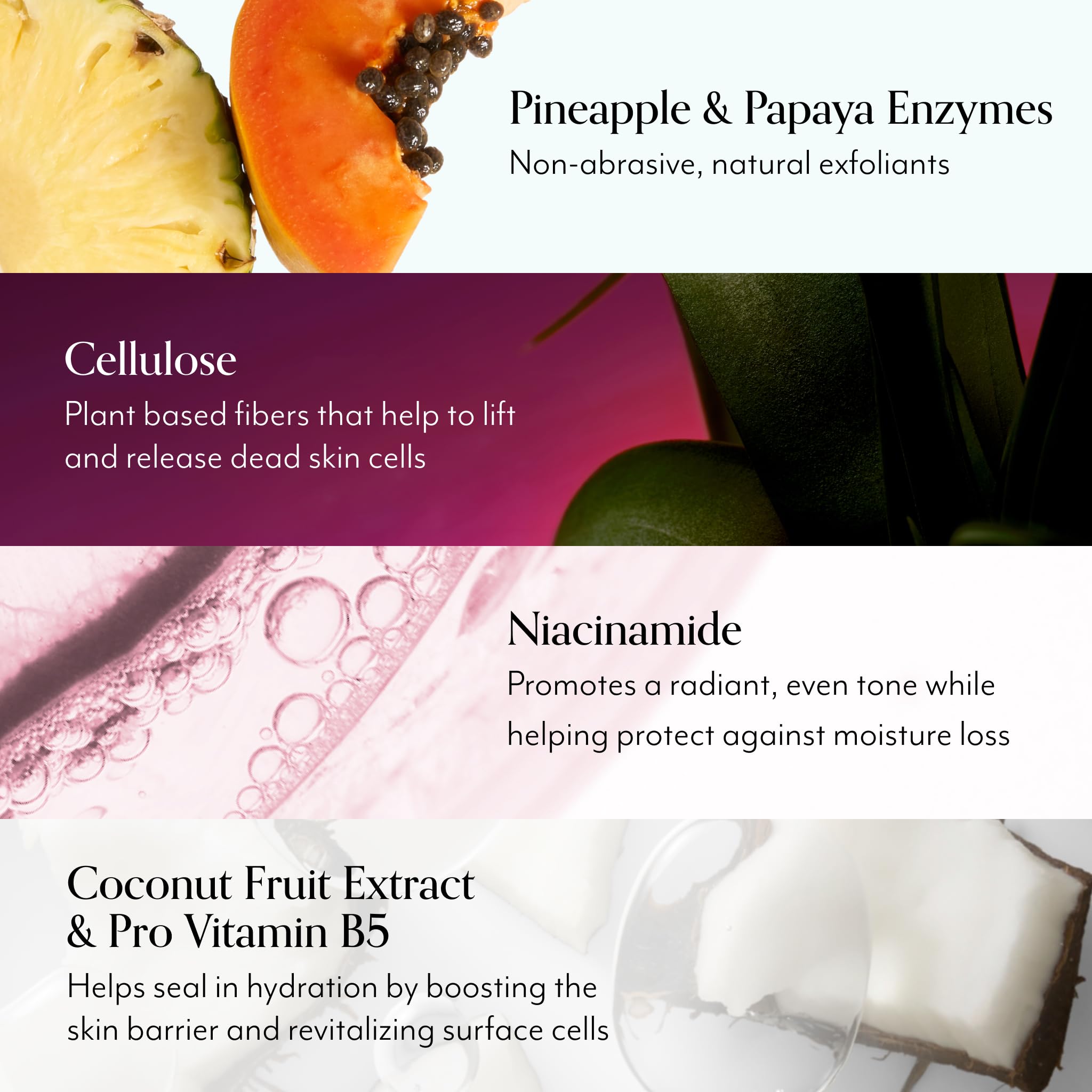 Bliss Jelly Glow Peel : extrait d’ananas et papaye pour éclairer en douceur.