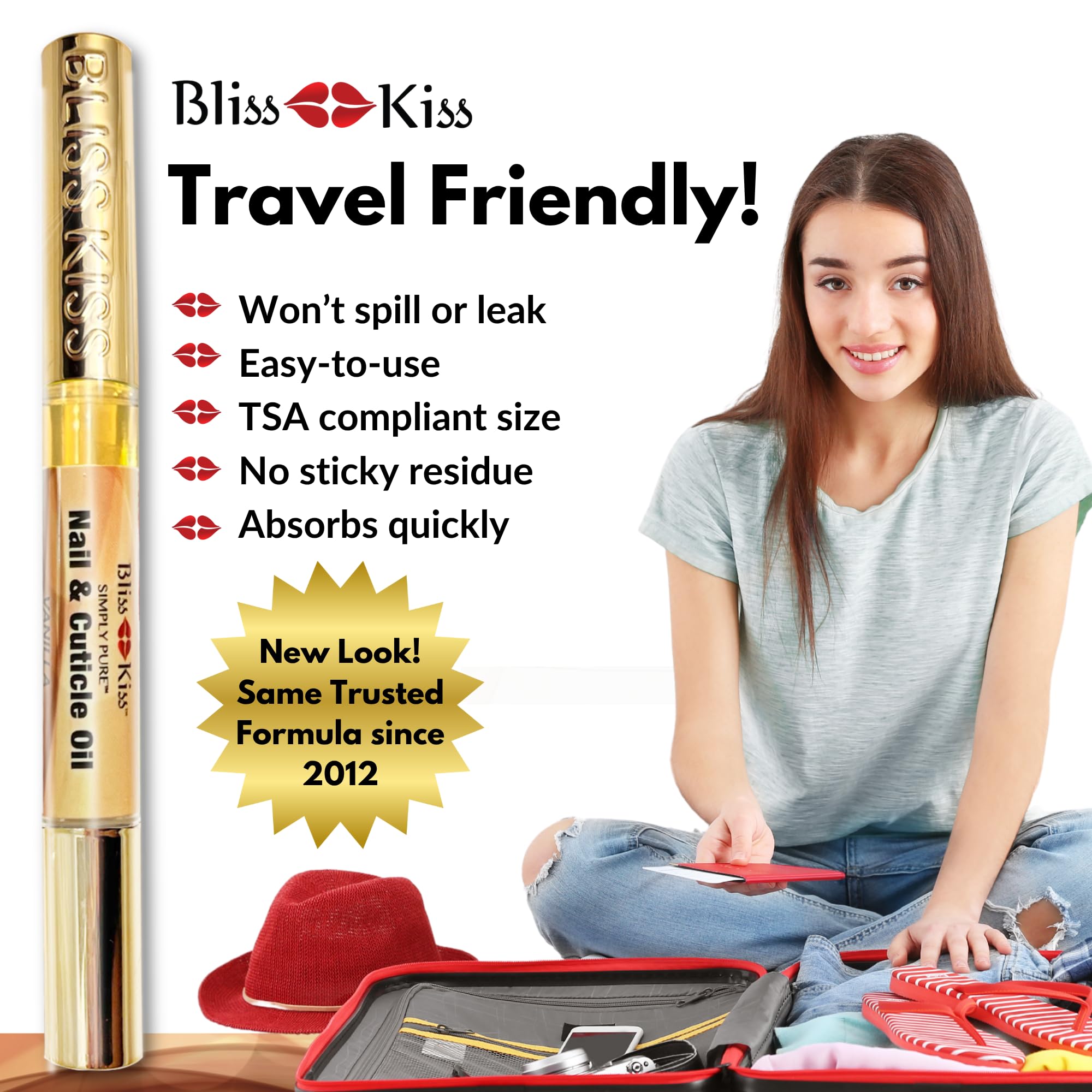 Bliss Kiss application précise du stylo pour cuticules