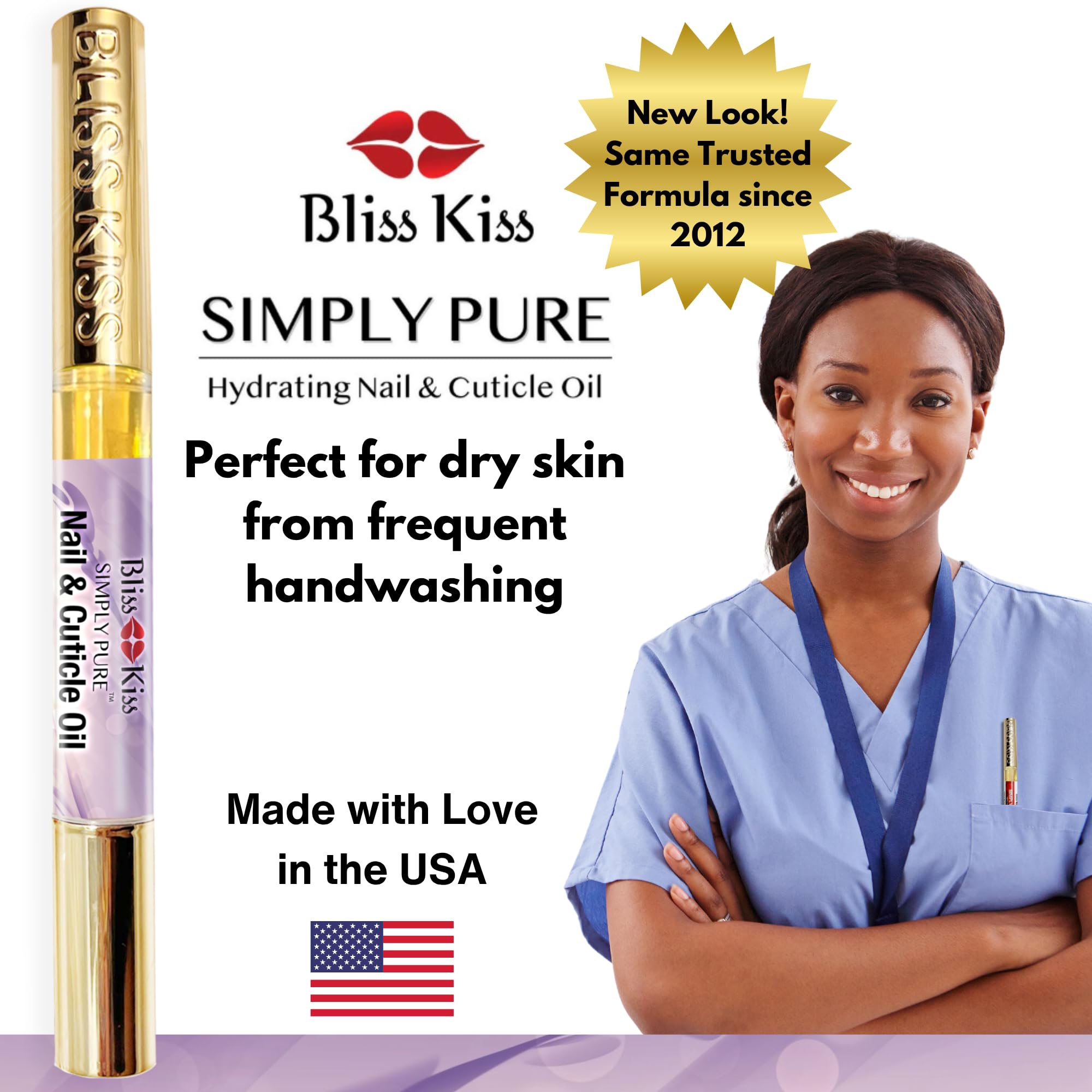 Fabriqué aux États-Unis par une petite entreprise Bliss Kiss.