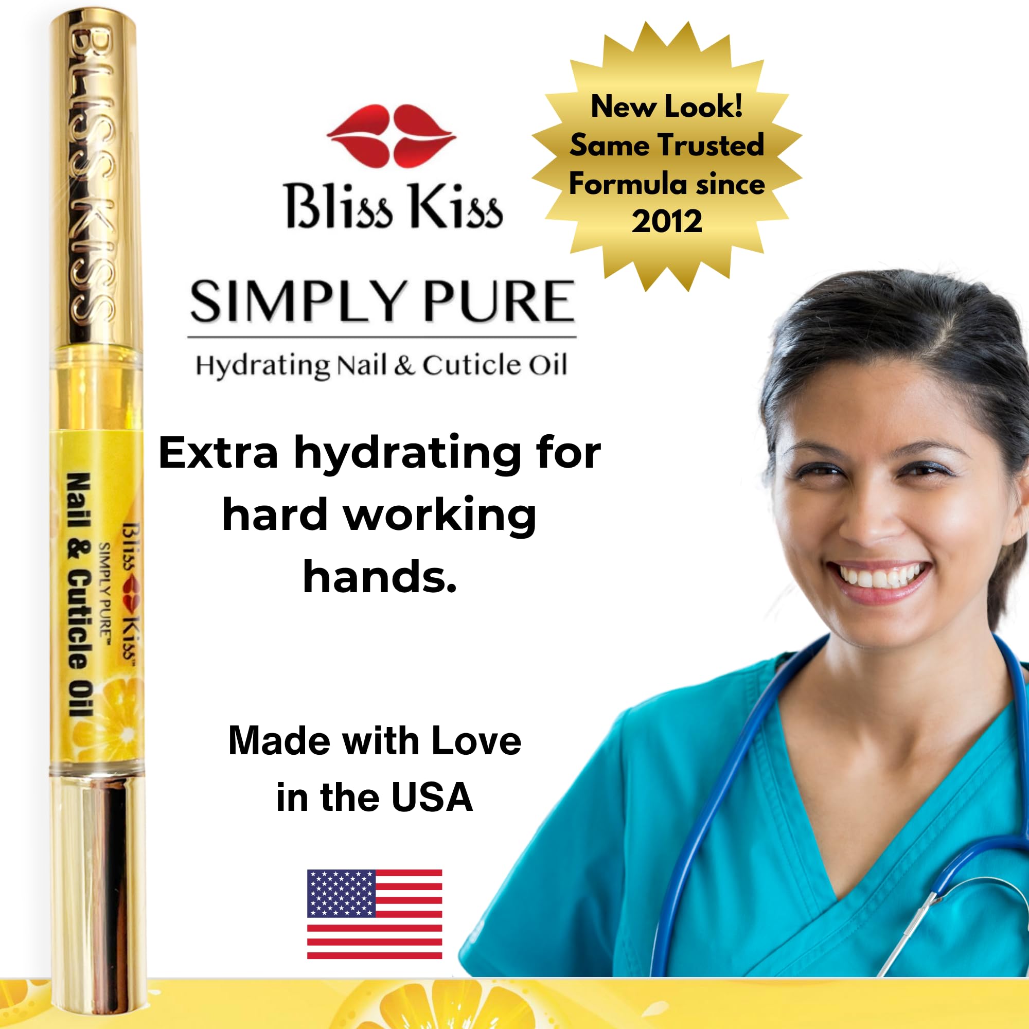Bliss Kiss Hydratation des cuticules, soin quotidien pour ongles bien nourris.