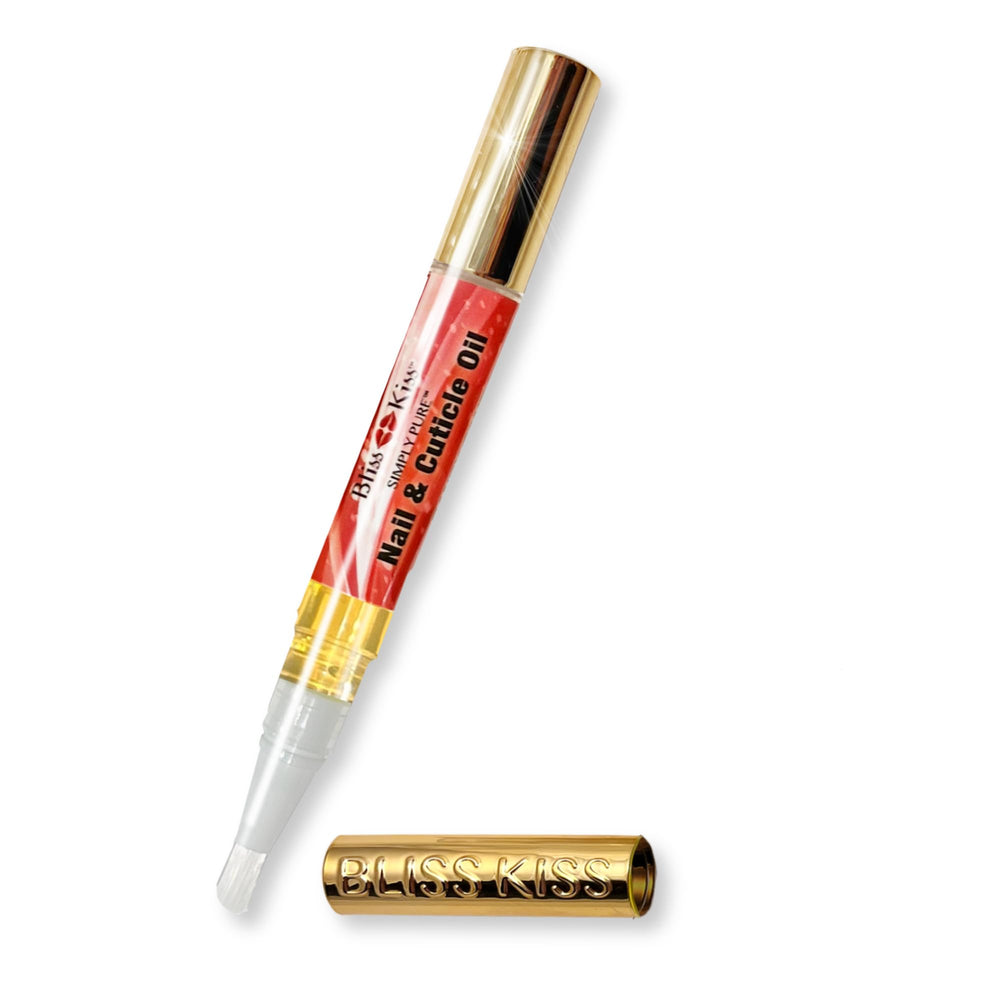 Stylo Bliss Kiss huile cuticules – bouteille, application précise et hydratante