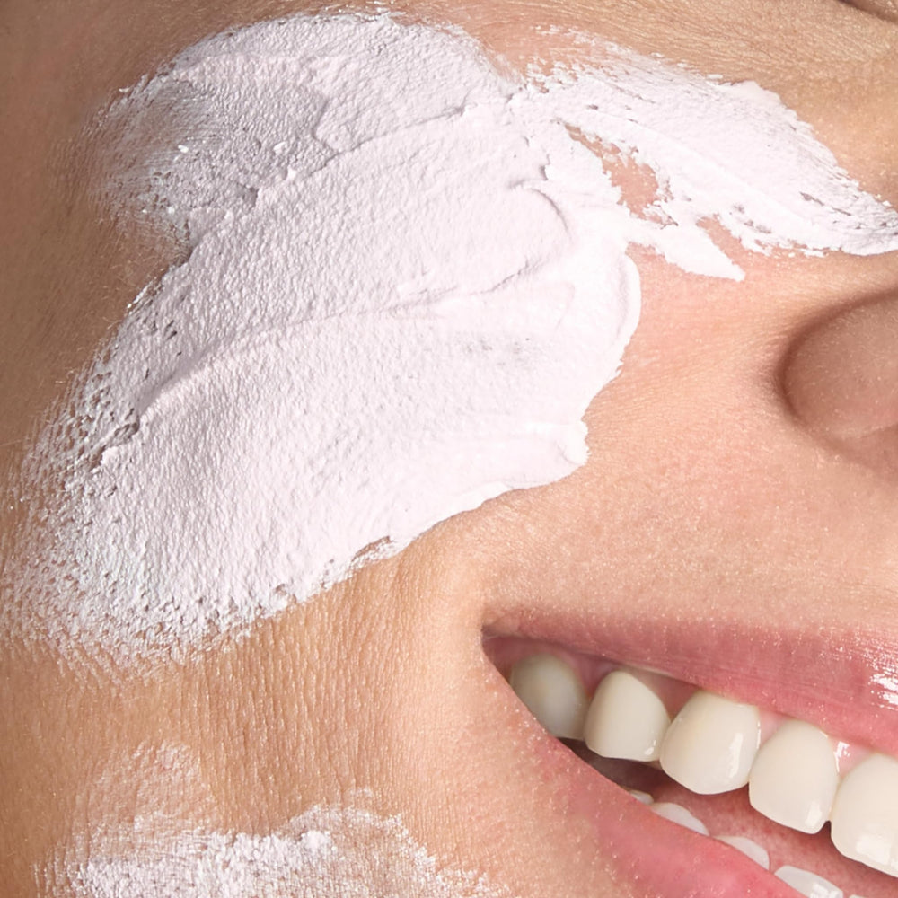 Bliss Mighty Marshmallow mask highlights marshmallow root and vitamin C ingredients.