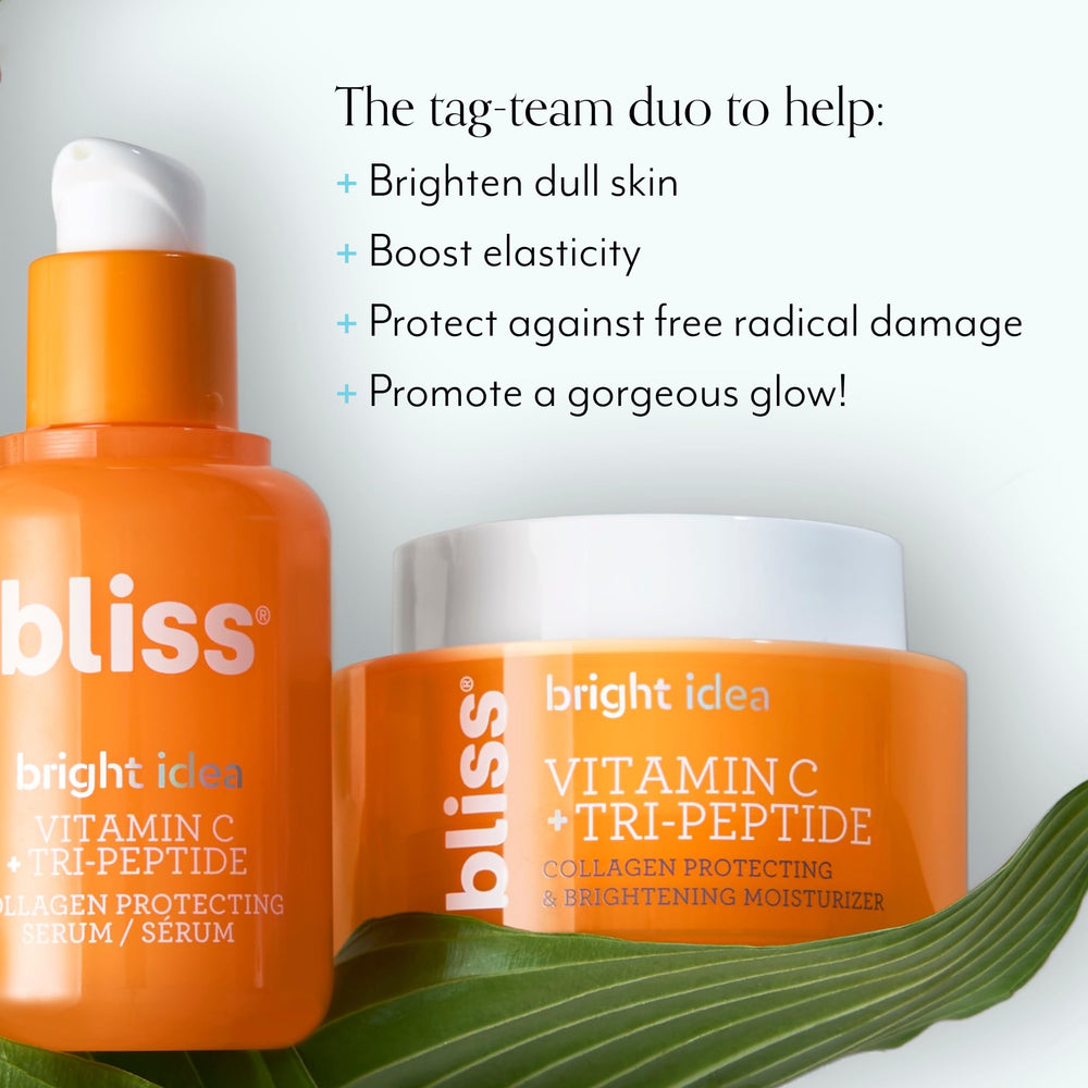 Sérum d’application quotidienne Bliss, texture légère qui pénètre rapidement.