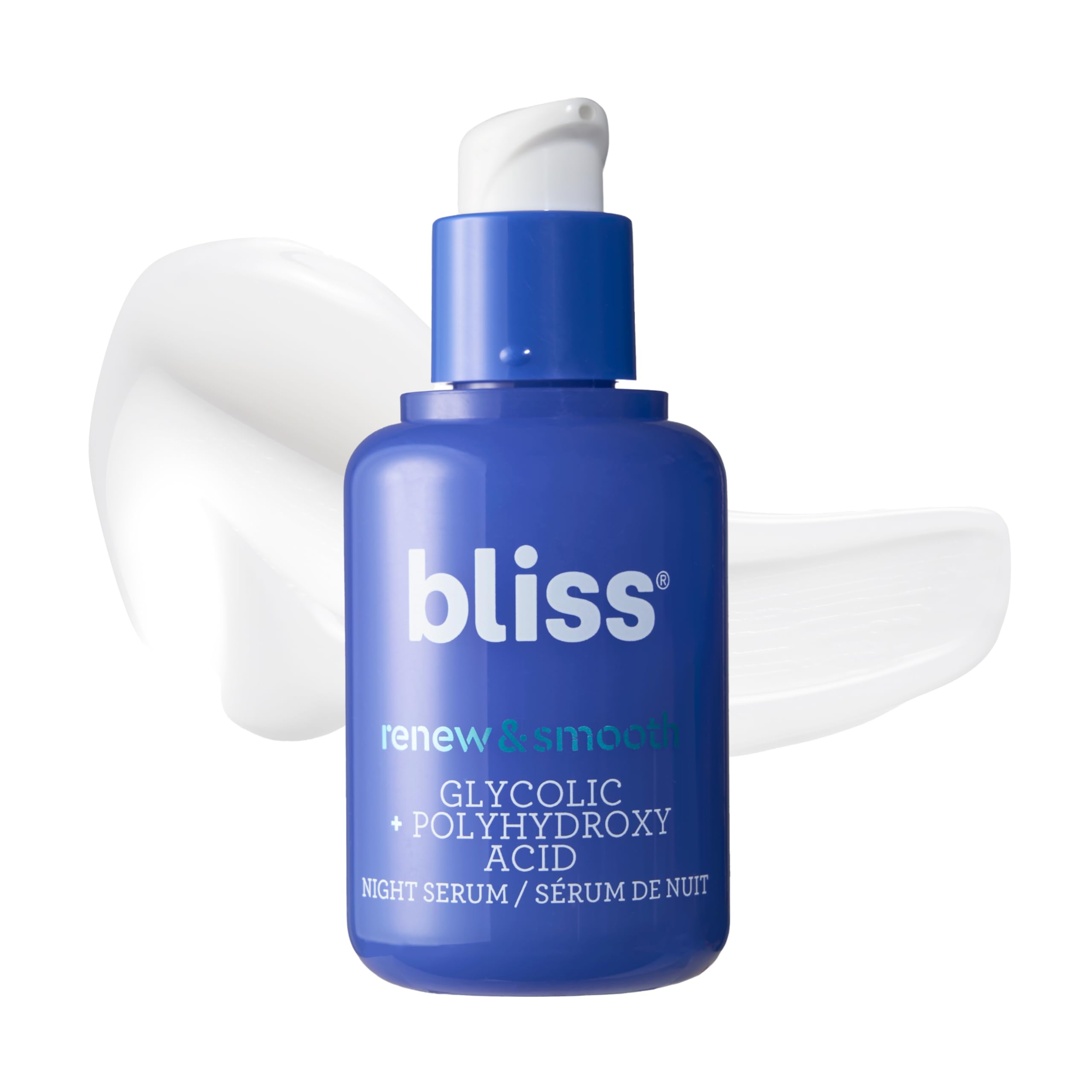 Bliss Sérum Nuit: bouteille prête à révéler l'éclat.