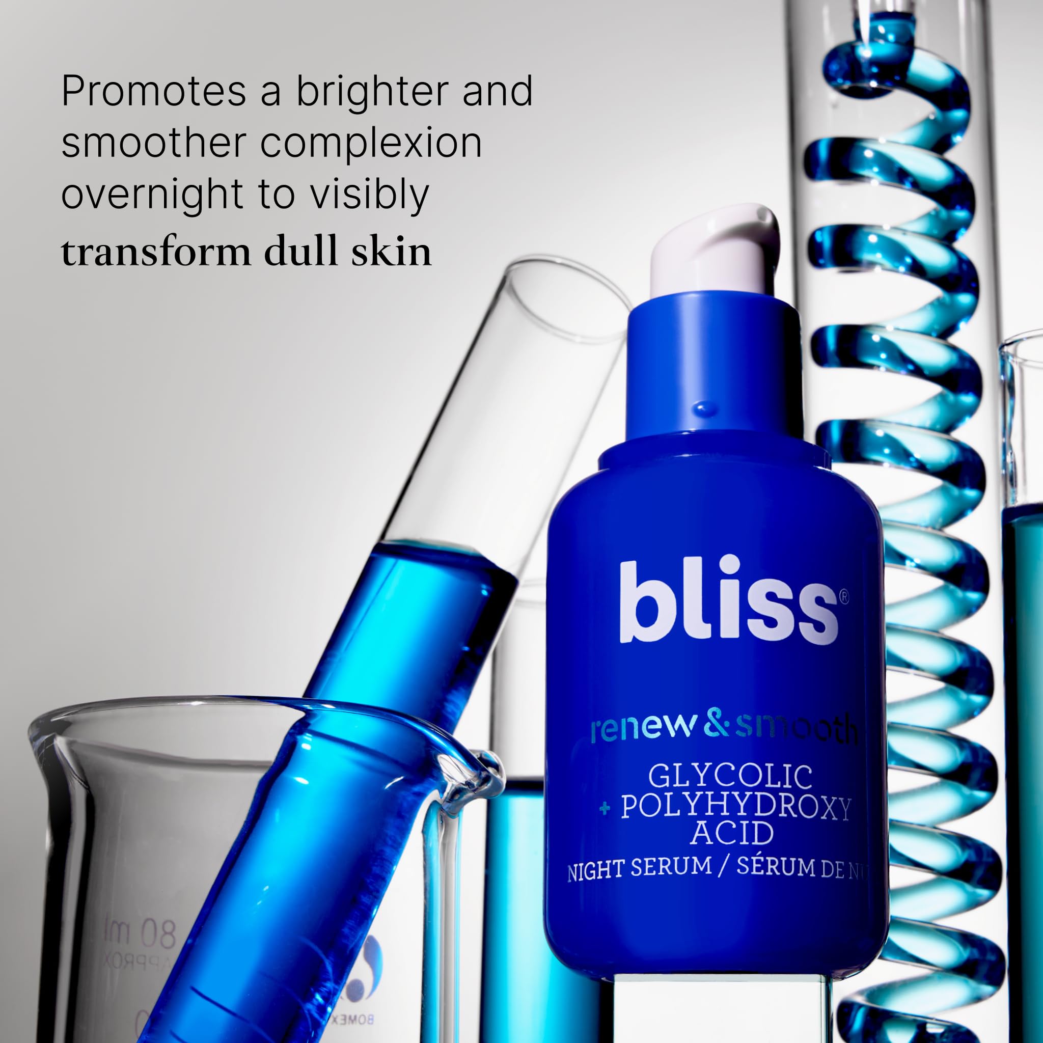 Bliss Sérum Nuit: idéal dans une routine nocturne pour réveil radieux.