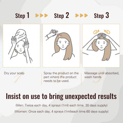 BLISSMATE alcohol-free minoxidil spray improves comfort during application.